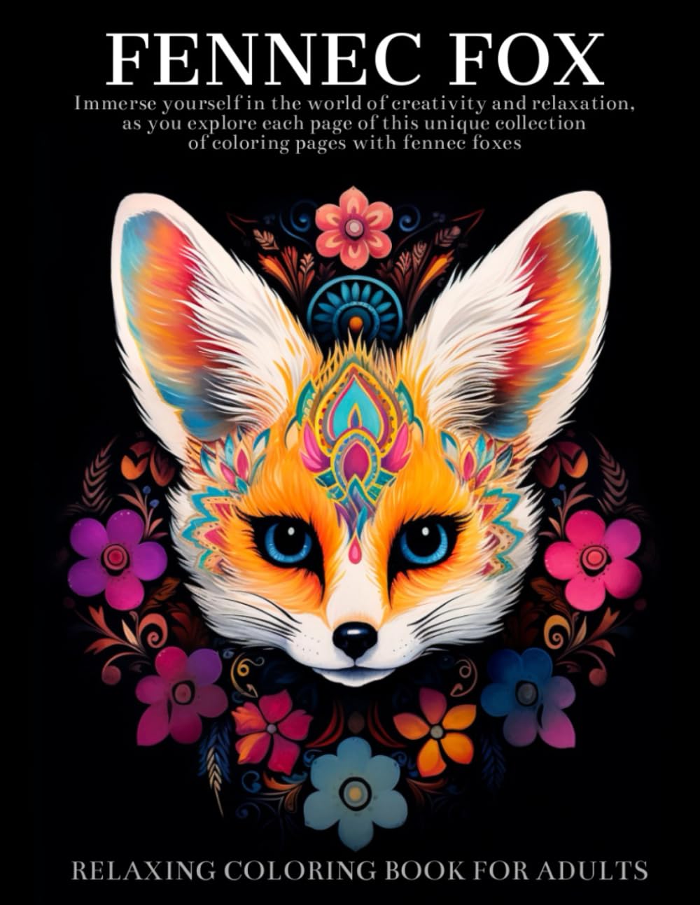 Fennec Fox Coloring Book For Adults: Fennec Fox Mandala Patterns - Stress Relieving and Relaxing Gifts book