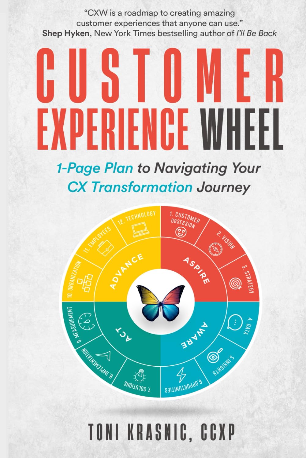 Customer Experience Wheel: 1-Page Plan to Navigating Your CX Transformation Journey Business, Finance & Career