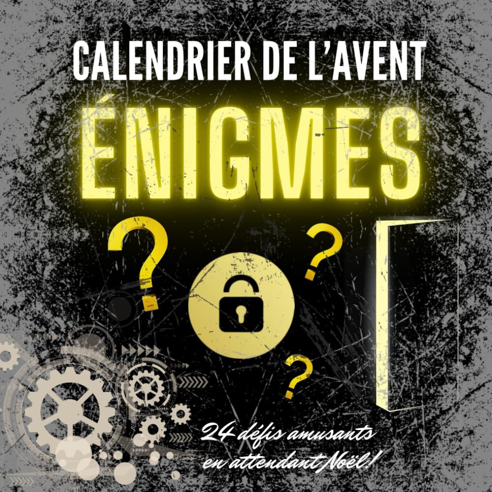 Calendrier de l’Avent Énigmes: Livre Jeux pour adultes avec 24 énigmes logiques amusantes à résoudre en attendant Noël Leisure & Fun