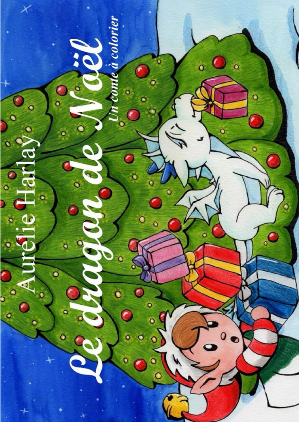 Le dragon de Noël: Un conte à colorier Non-fiction