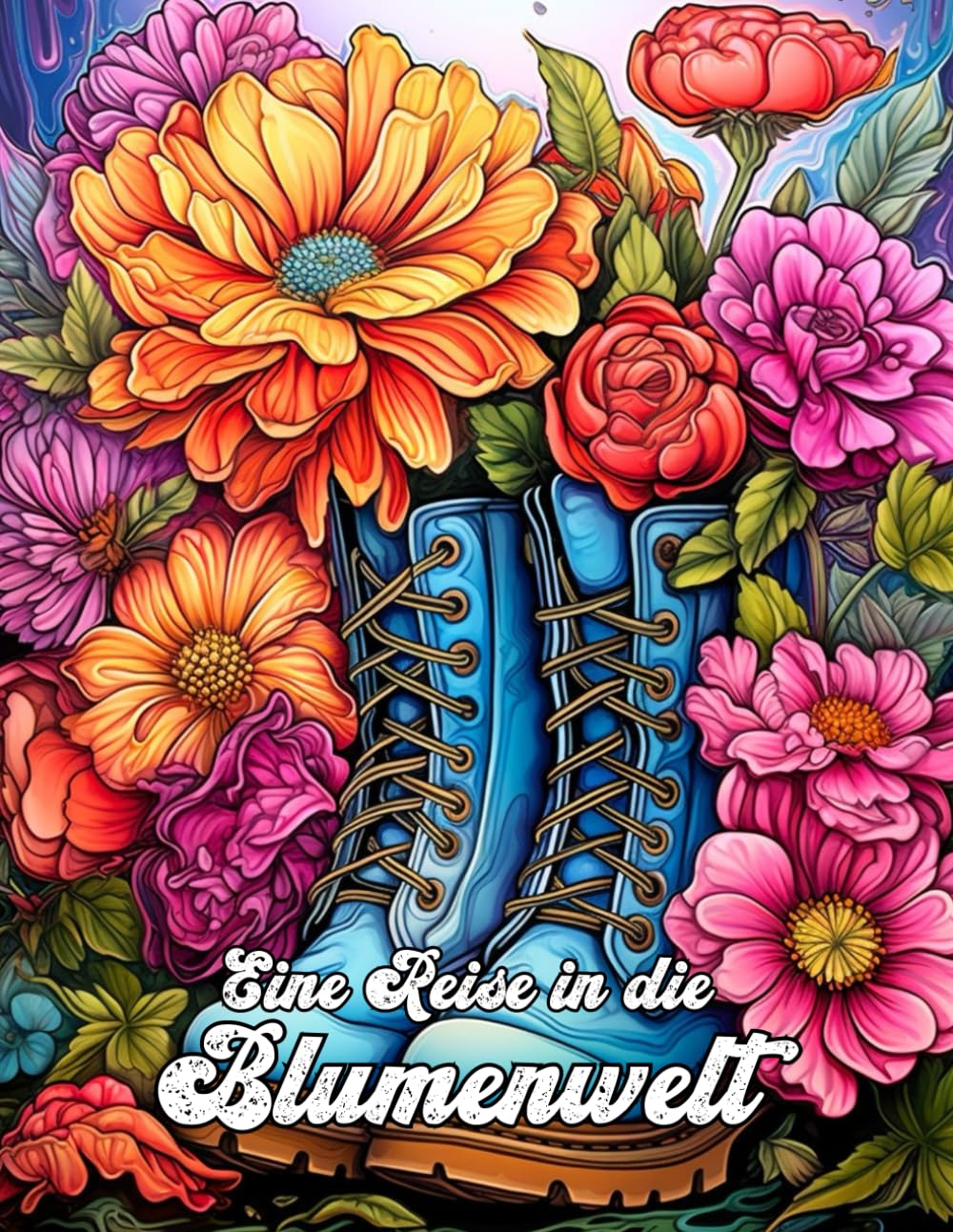 Blumen Malbuch - Eine Reise in die Blumenwelt: Ausmalbuch für Erwachsene, Jugendliche und Senioren 50 Graustufen-Bildern mit kunstvollen Blumentöpfen. (Graustufen-Emotionen) Film, Art & Culture