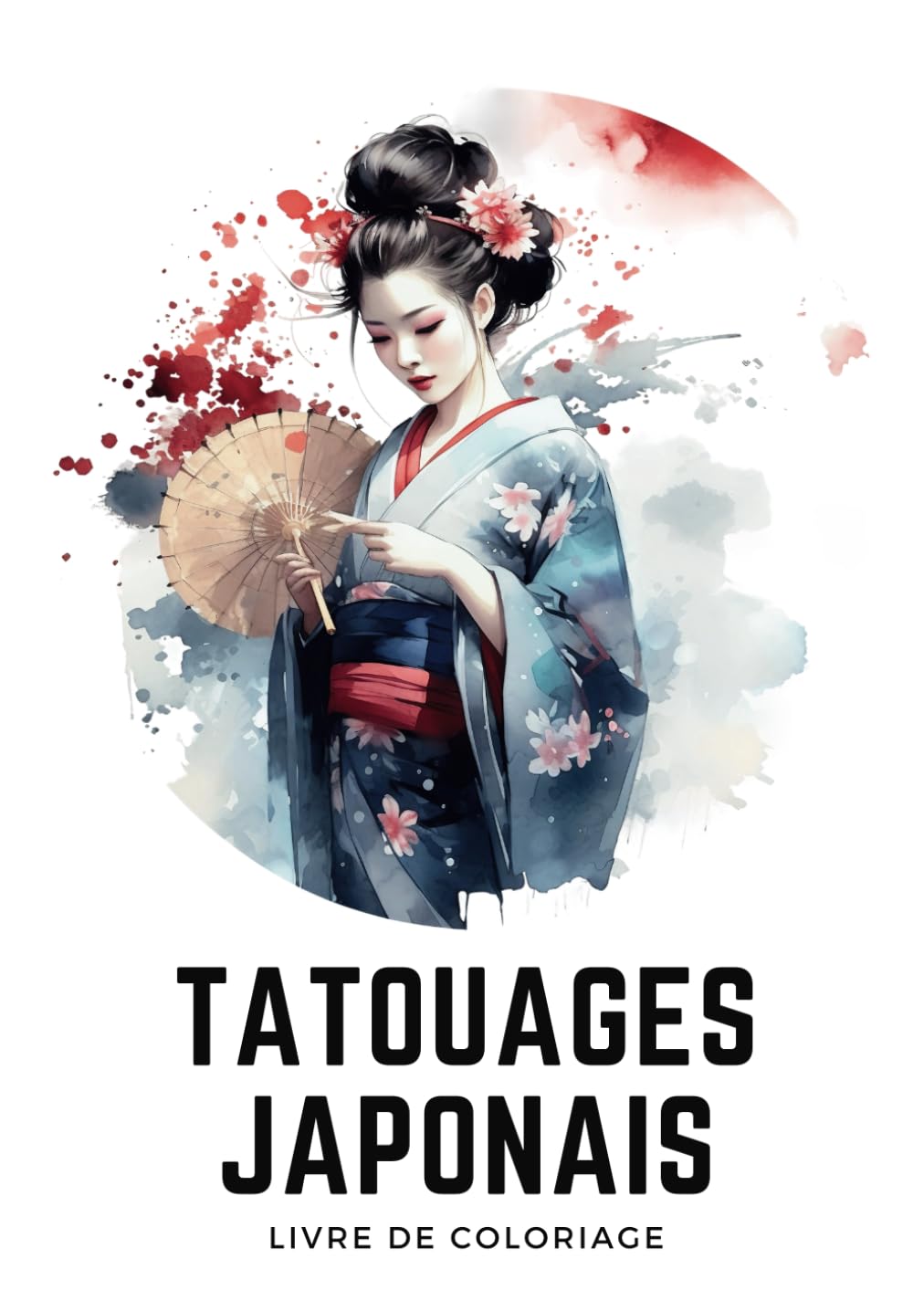 Livre de Coloriage Tatouages Japonais: Livre de Coloriage pour Adultes de Tatouages Japonais Architecture
