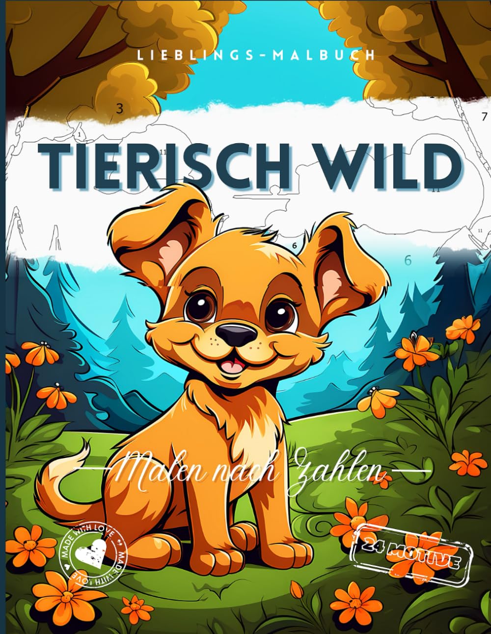 Malen nach Zahlen ab 7 Jahre. "Tierisch Wild" Malbuch für Kinder.: Tierische Motive zum Ausmalen und Entspannen. 24 Motive für stundenlangen Mal-Spaß. Parents & Children