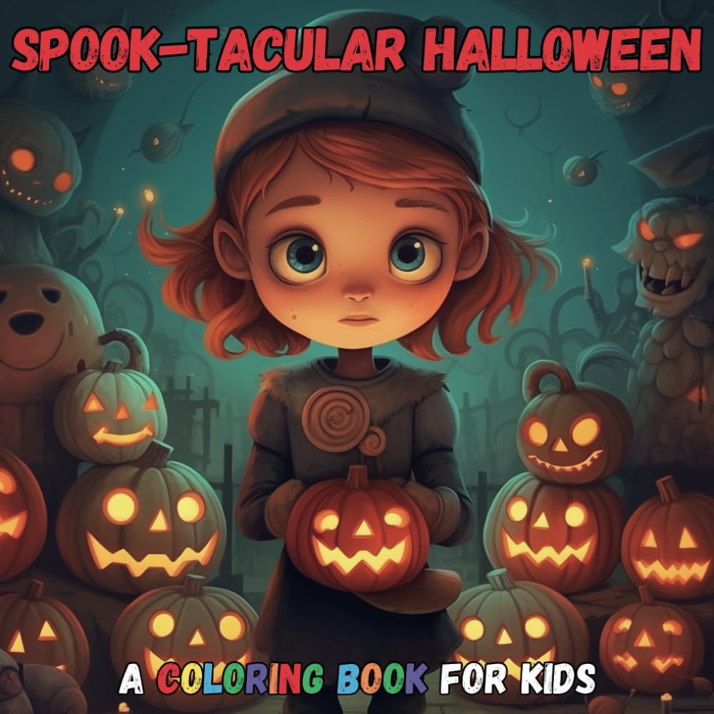 Spook-tacular Halloween: A Coloring Book for Kids (Colorful World by Witteck Art) Non-fiction
