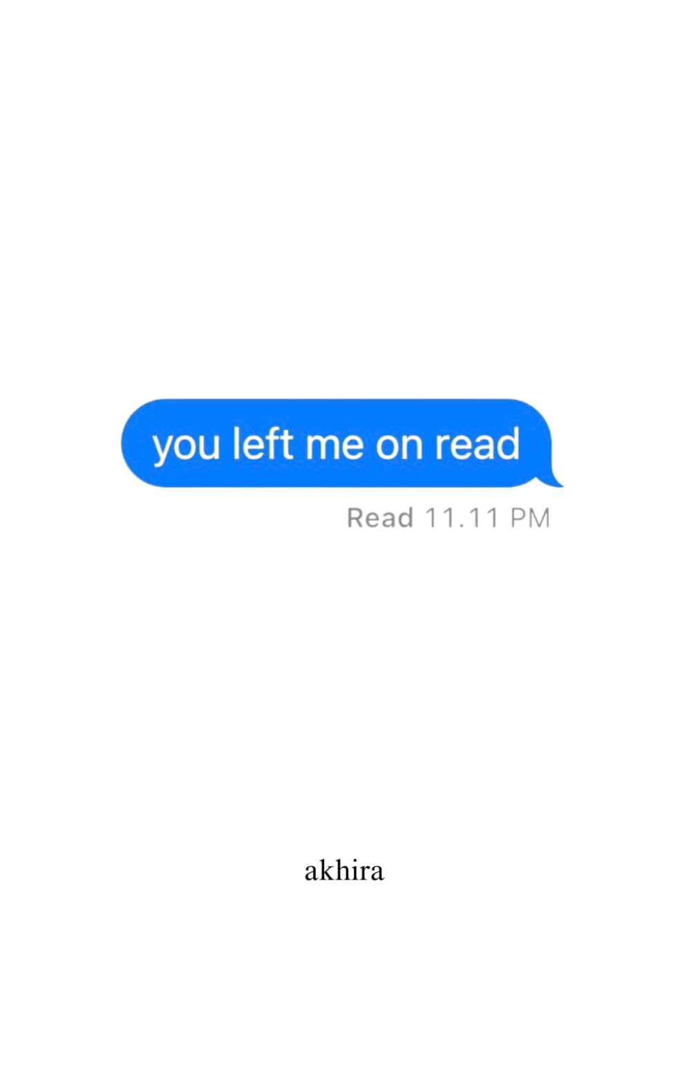 you left me on read Poetry