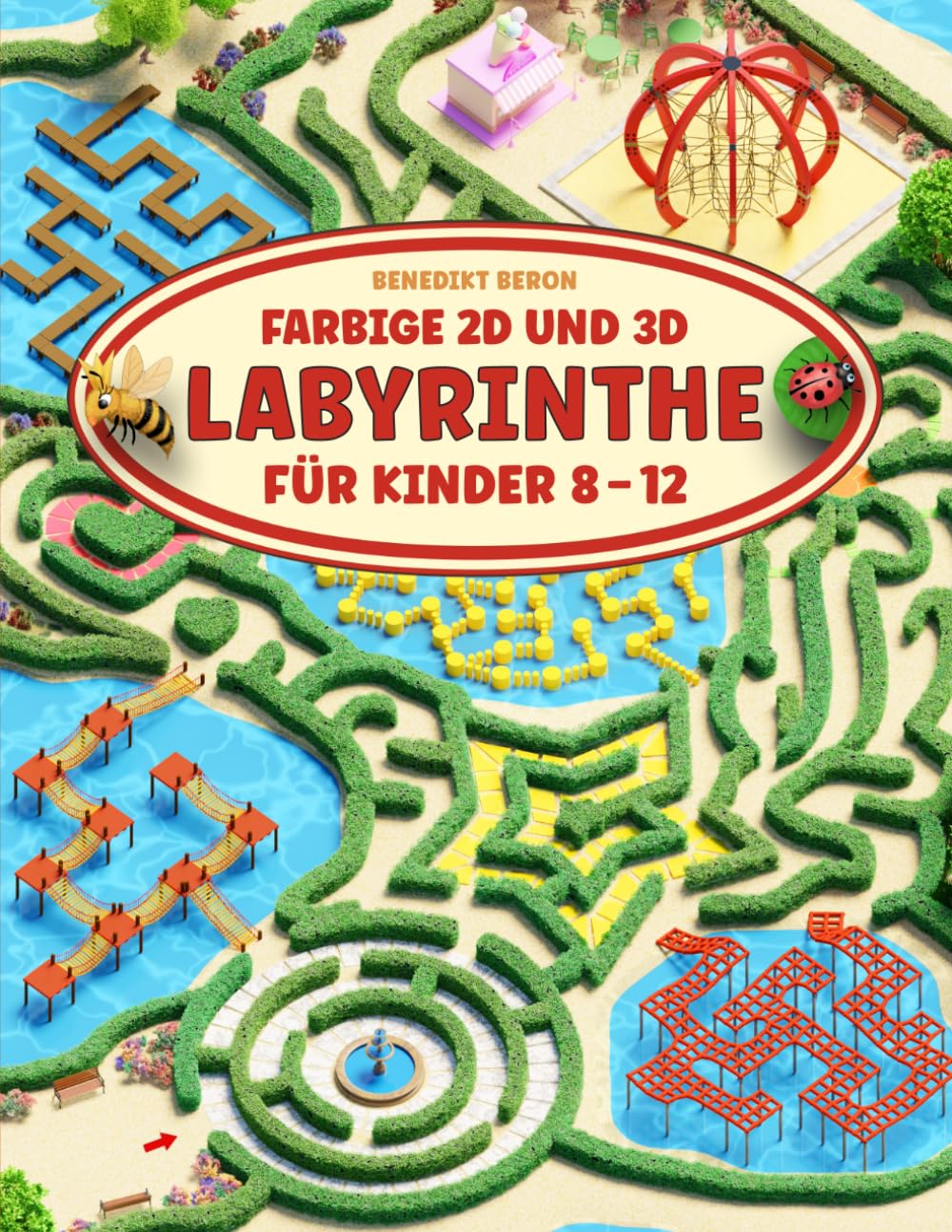 Farbige 2D und 3D Labyrinthe für Kinder 8-12: Ein buntes Labyrinth-Aktivitätsbuch für abwechslungsreichen Rätselspaß mit einfachem bis herausforderndem Schwierigkeitsgrad book
