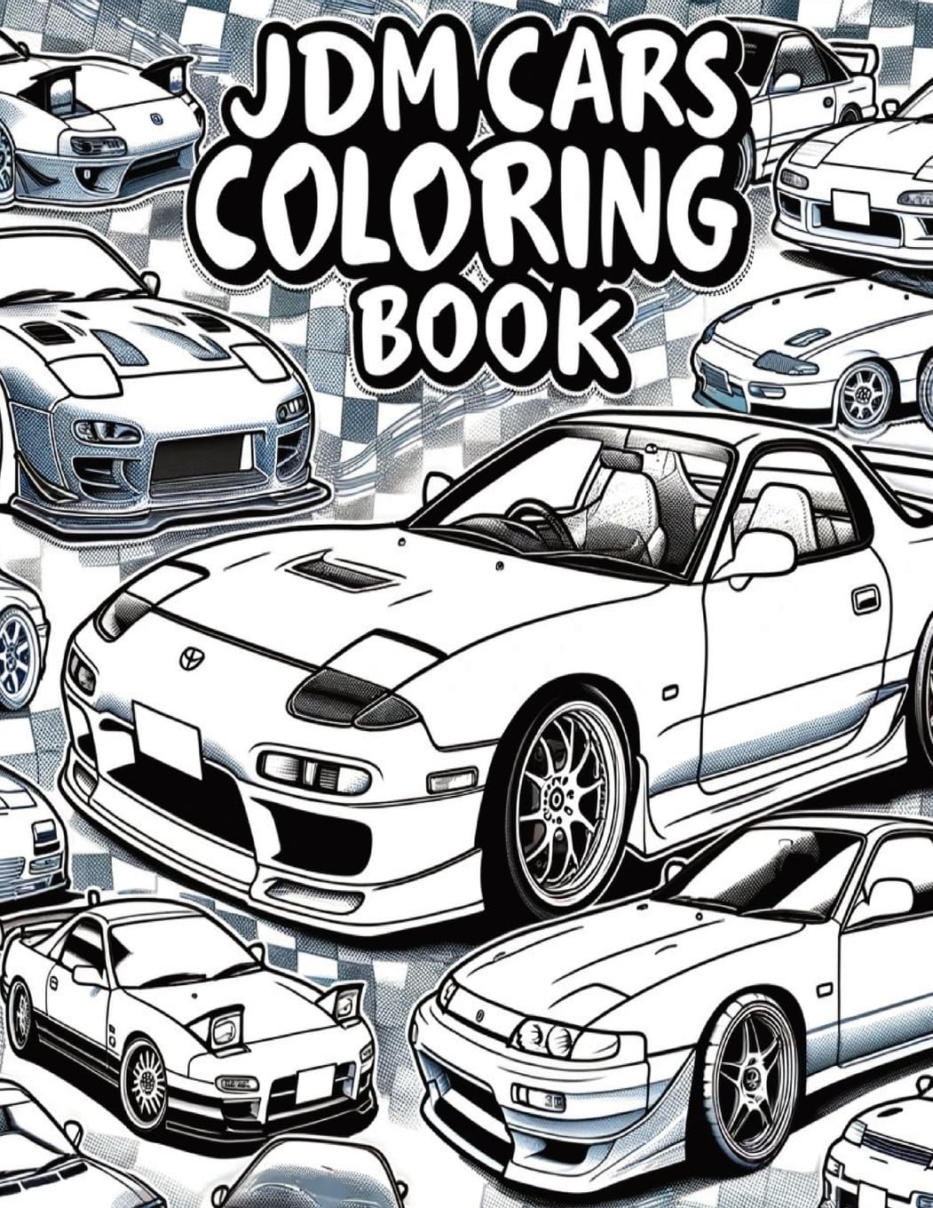 JDM Legends Japanese Cars Coloring Book for Car Lovers Hobbies & Crafts