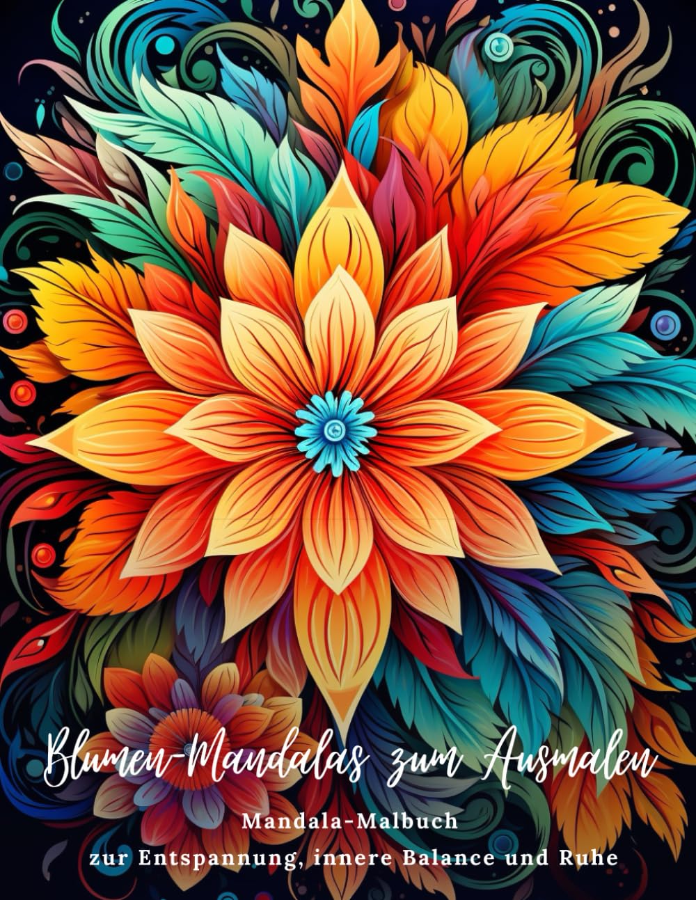 Blumen-Mandalas zum Ausmalen: Mandala-Malbuch zur Entspannung, innere Balance und Ruhe Arts & Music