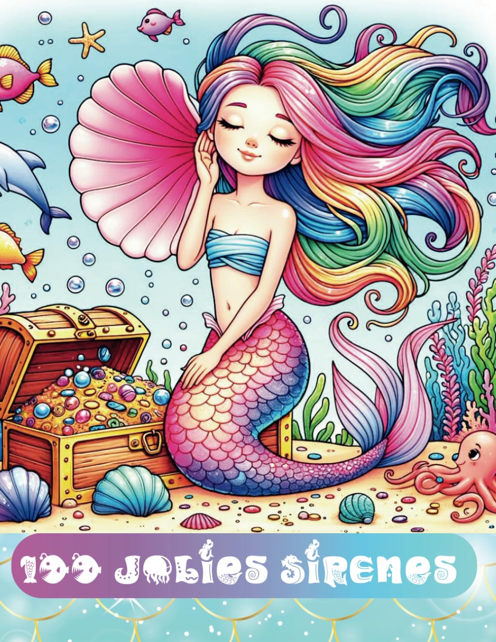 100 Jolies Sirènes - Livre de coloriage Sirènes évolutif - 100 Dessins uniques de Sirènes - Enfants 6 à 12 ans: 100 Sirènes - Coloriage pour Enfants 6-12 ans book