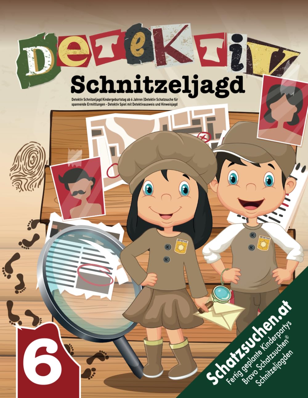Detektiv Schatzsuche Kindergeburtstag ab 6 Jahren: Detektiv Schnitzeljagd für spannende Ermittlungen - Detektiv Spiel mit Detektivausweis und Hinweisjagd (Bravo Schatzsuche) Non-fiction