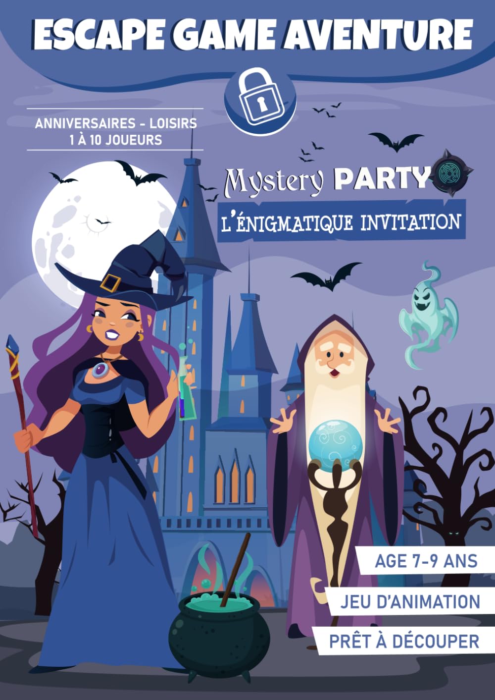 Escape Game Mystery Party : L'Énigmatique Invitation ( 7 à 9 ans) | Livre-jeu Anniversaire et Loisirs en Famille | Halloween: Cahier de jeu prêt à découper ! book