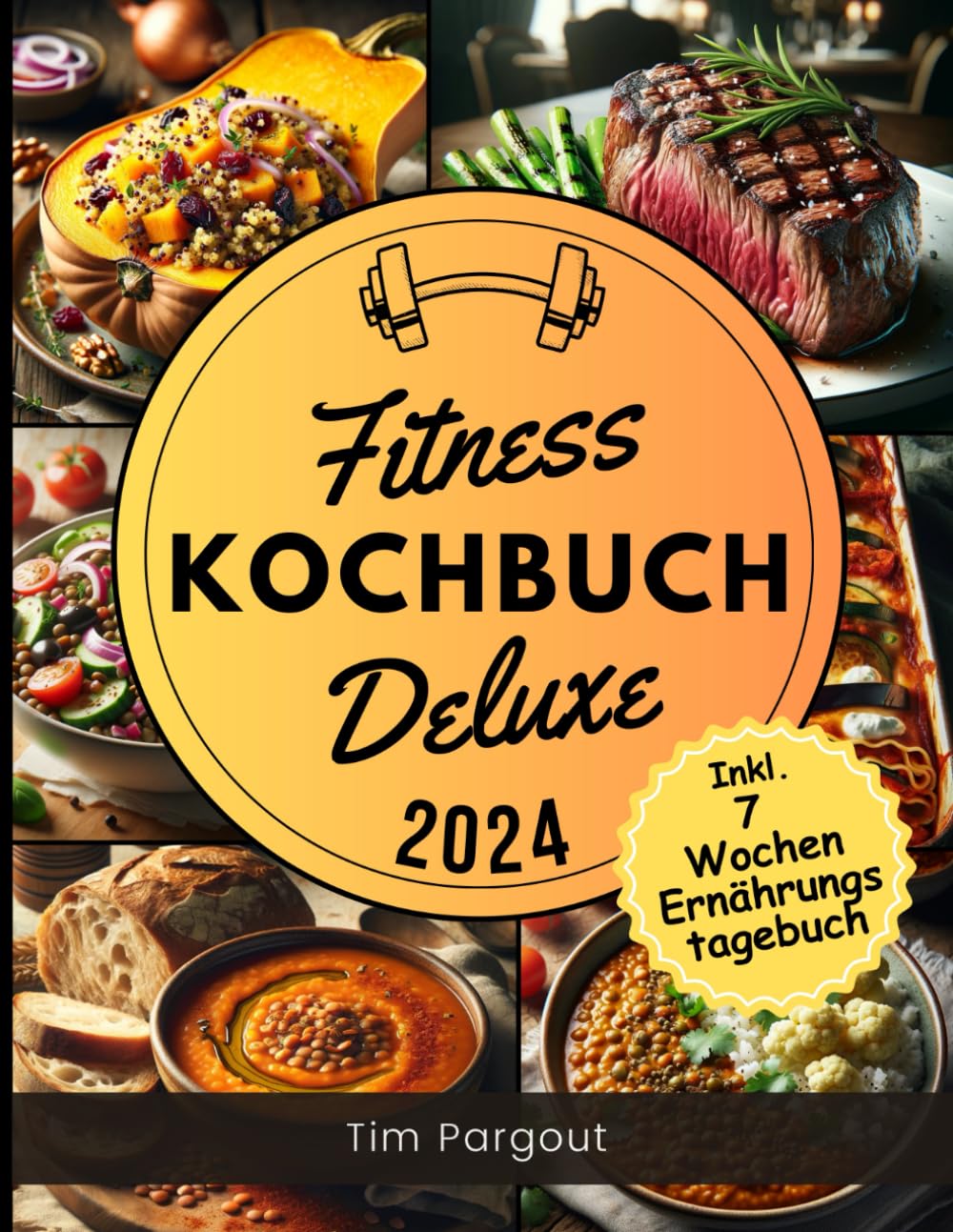 Fitness Kochbuch Deluxe: Optimal ergänzende Gerichte zu Fitness & Sport Aktivitäten - Inklusive Ernährungstagebuch zum Ausfüllen - Fitness Buch - Protein Kochbuch - Schnell, lecker & gesund Sports Books