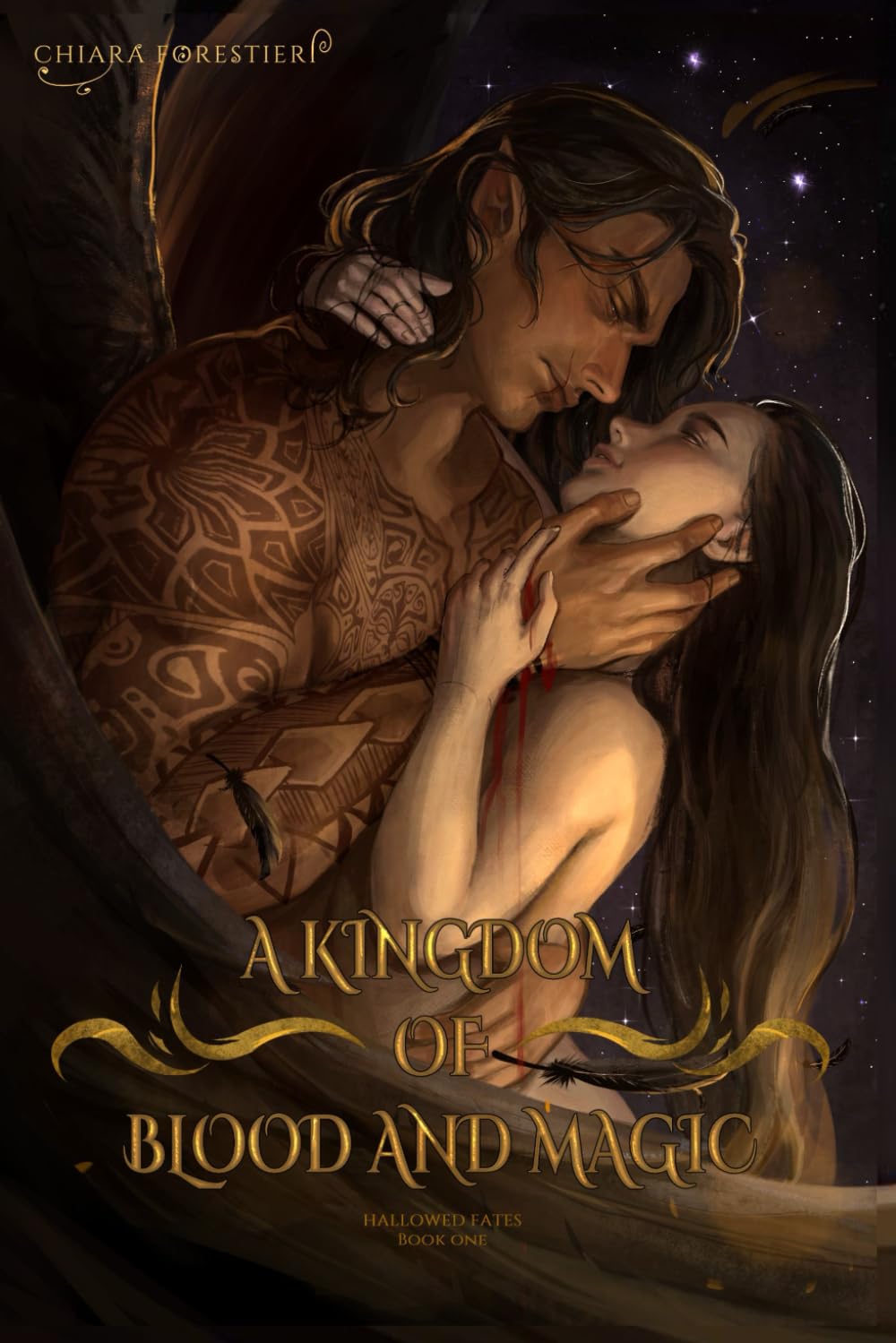A Kingdom of Blood and Magic: A Steamy Enemies to Lovers, Fated Mates Romance featuring Vampires, Fae, Gods, and More (Hallowed Fates, Band 1) Vampires & Bit-Lit Books