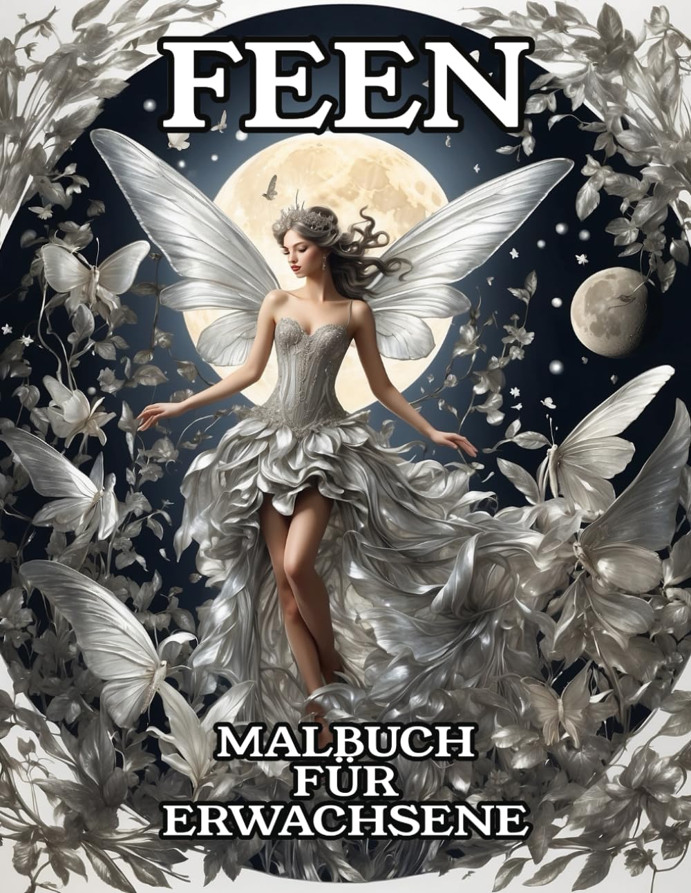 Feen Malbuch für Erwachsene: Fantasie Ausmalbuch für Erwachsene mit zauberhaften Feen Motiven für kreative Entspannung und Stressabbau Arts & Music