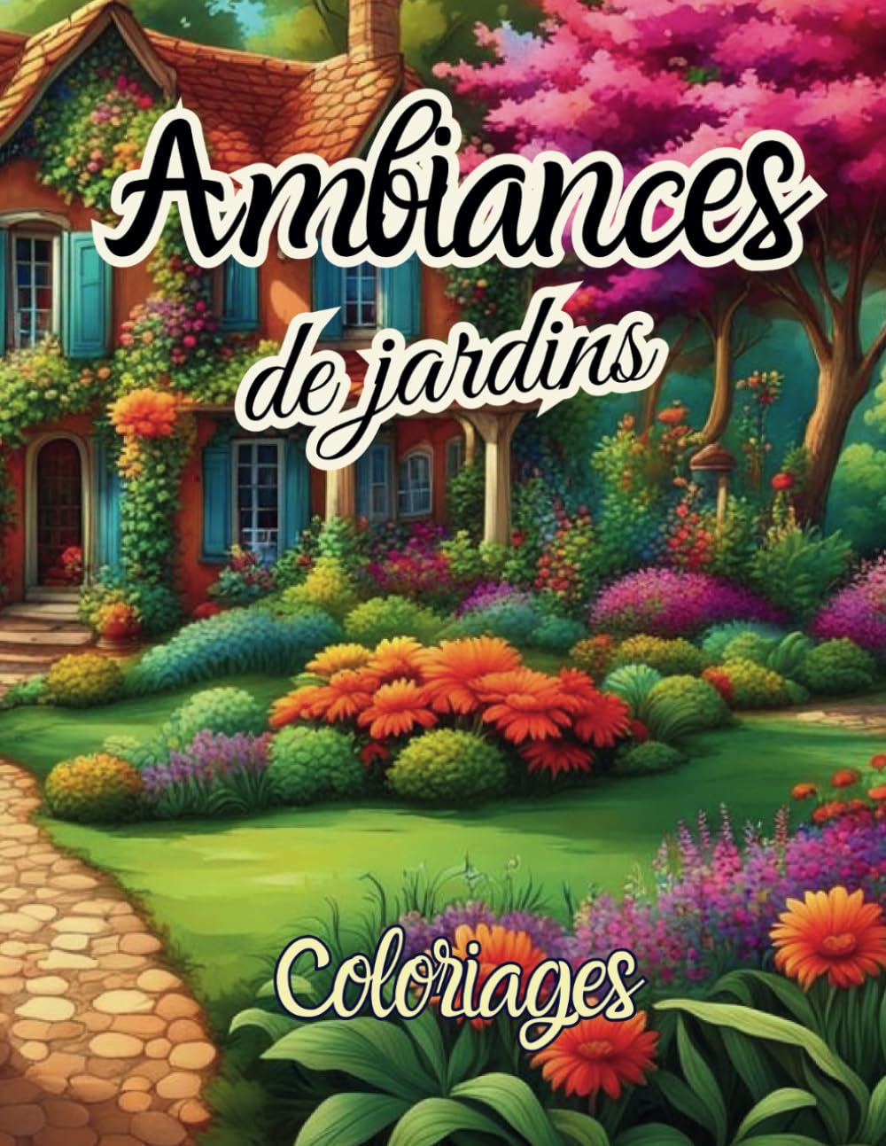 Ambiances de jardins: Coloriages | dès 5 ans | art-thérapie book