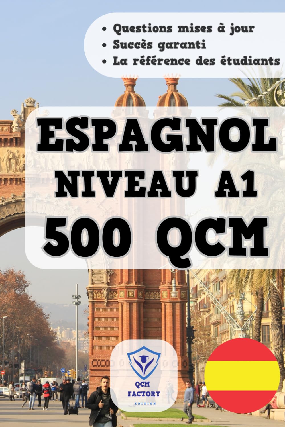 QCM Espagnol A1: 500 QCM d'entraînement sur le Vocabulaire, Grammaire, Conjugaison et Orthographe en Espagnol : Idéal pour passer du niveau A1 à A2 book
