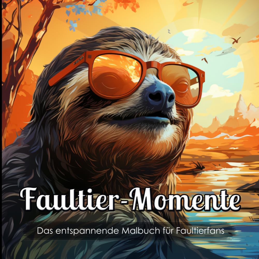 Faultier-Momente: Das Faultier-Malbuch für Erwachsene und Teenager mit Sprüchen zum Stressabbau im Alltag / Entspannung / Achtsamkeit Lifestyle