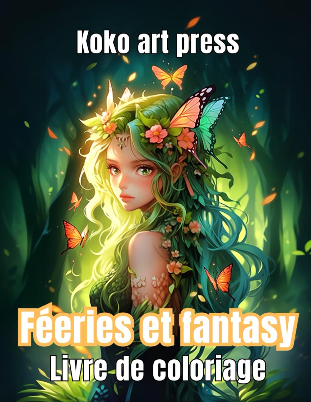 Livre de Coloriage Féeries et Fantasy: 50 Illustrations Fantastiques Pour Adultes - Coloriage Anti Stress Reference Books