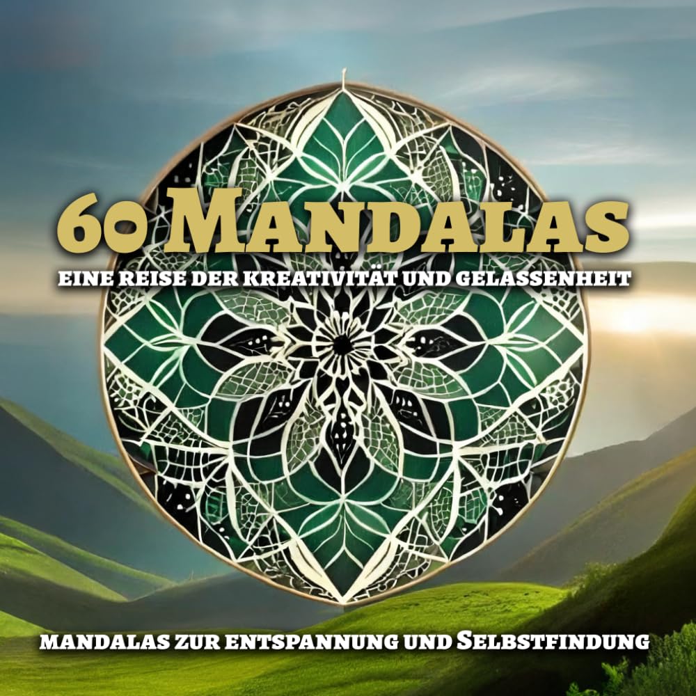 60 Mandalas: Eine Reise der Kreativität und Gelassenheit: Künstlerische Mandalas zum Ausmalen für Erwachsene: Zur Selbstreflexion, Entspannung und Selbstfindung Arts & Music