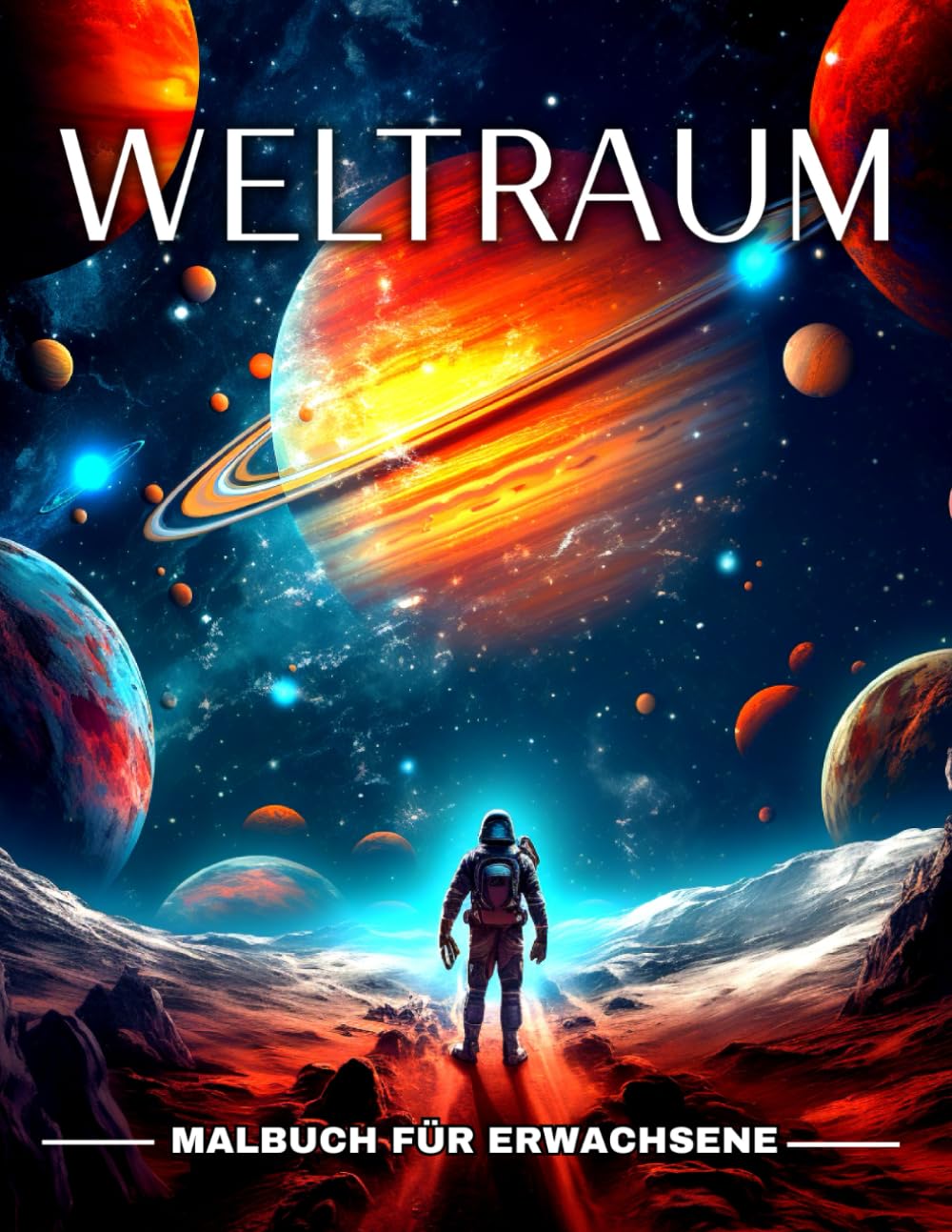 Weltraum Malbuch für Erwachsene: Weltall Ausmalbuch mit Astronauten, Raketen, Aliens, Planeten, Galaxien, Sternen und Mehr zum Ausmalen Hobbies & Crafts