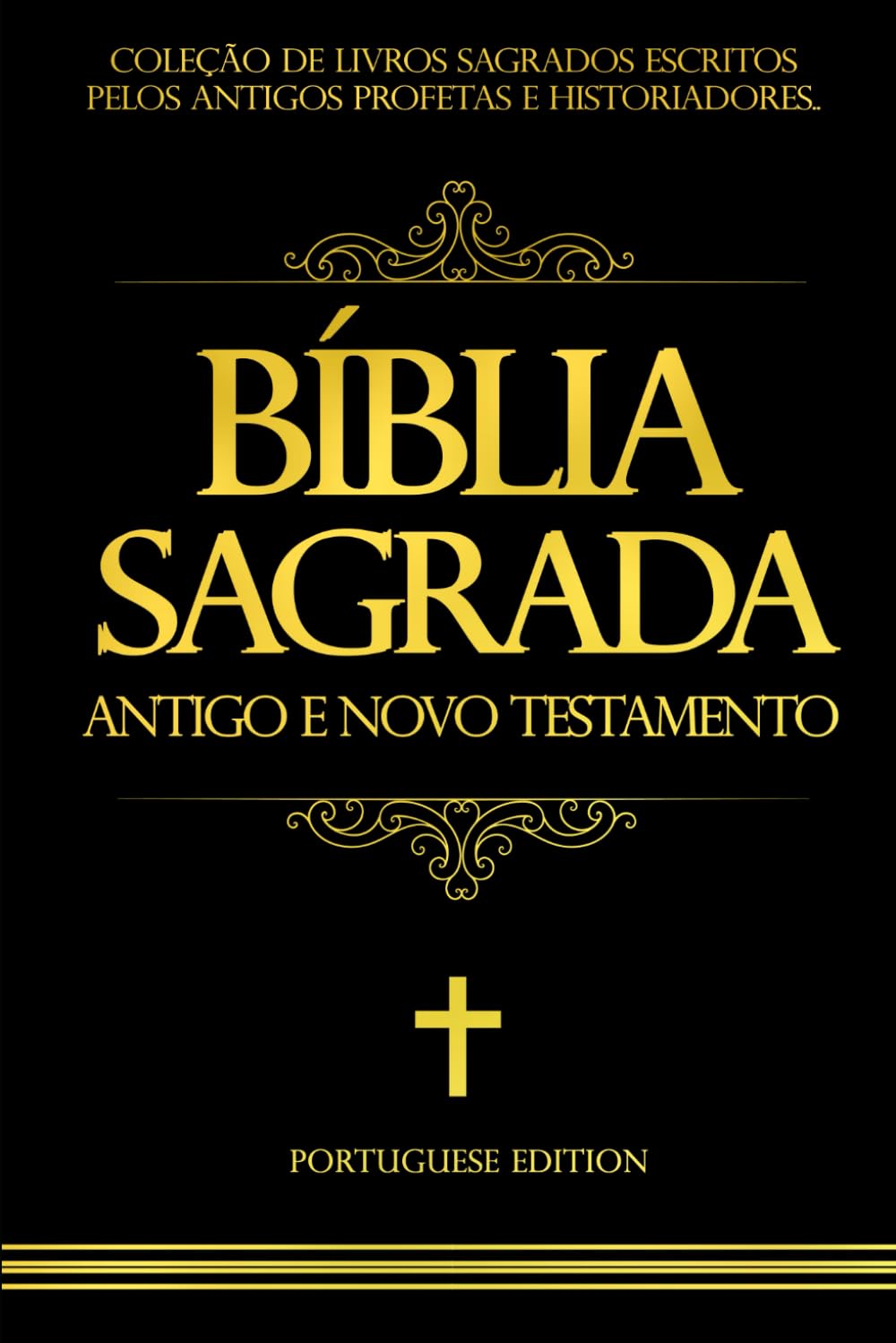 bíblia sagrada em português Contendo o Velho e o Novo Testamento cor preta /the holy bible in portuguese book