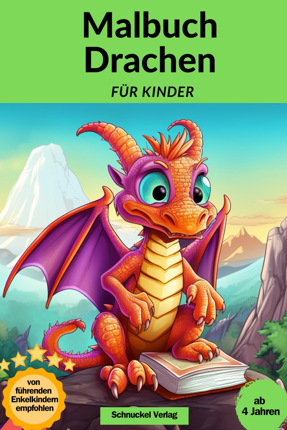 Malbuch Drachen für Kinder; Magische Welten in lebendigen Farben entdecken: Mal dir deine eigene Fantasie aus - ab 4 Jahren, für Mädchen und Jungen, Ausmalbuch als Geschenkidee. Non-fiction
