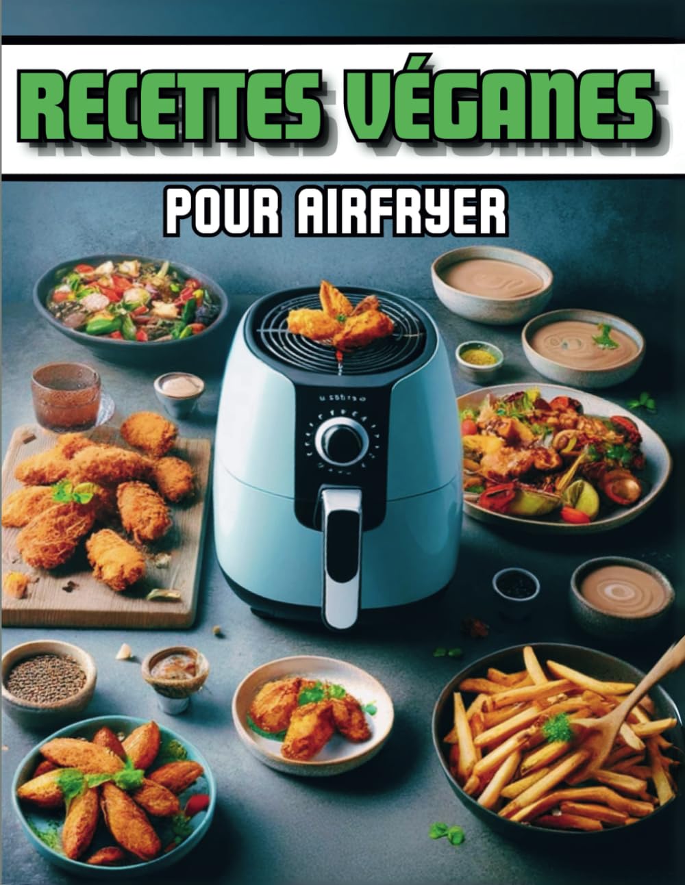 Recettes Véganes Pour Airfryer: Quand la Gourmandise Rime avec la Santé - 22 Recettes Originales Végétariennes faciles à réaliser et Illustrées pour Friteuse à Air book