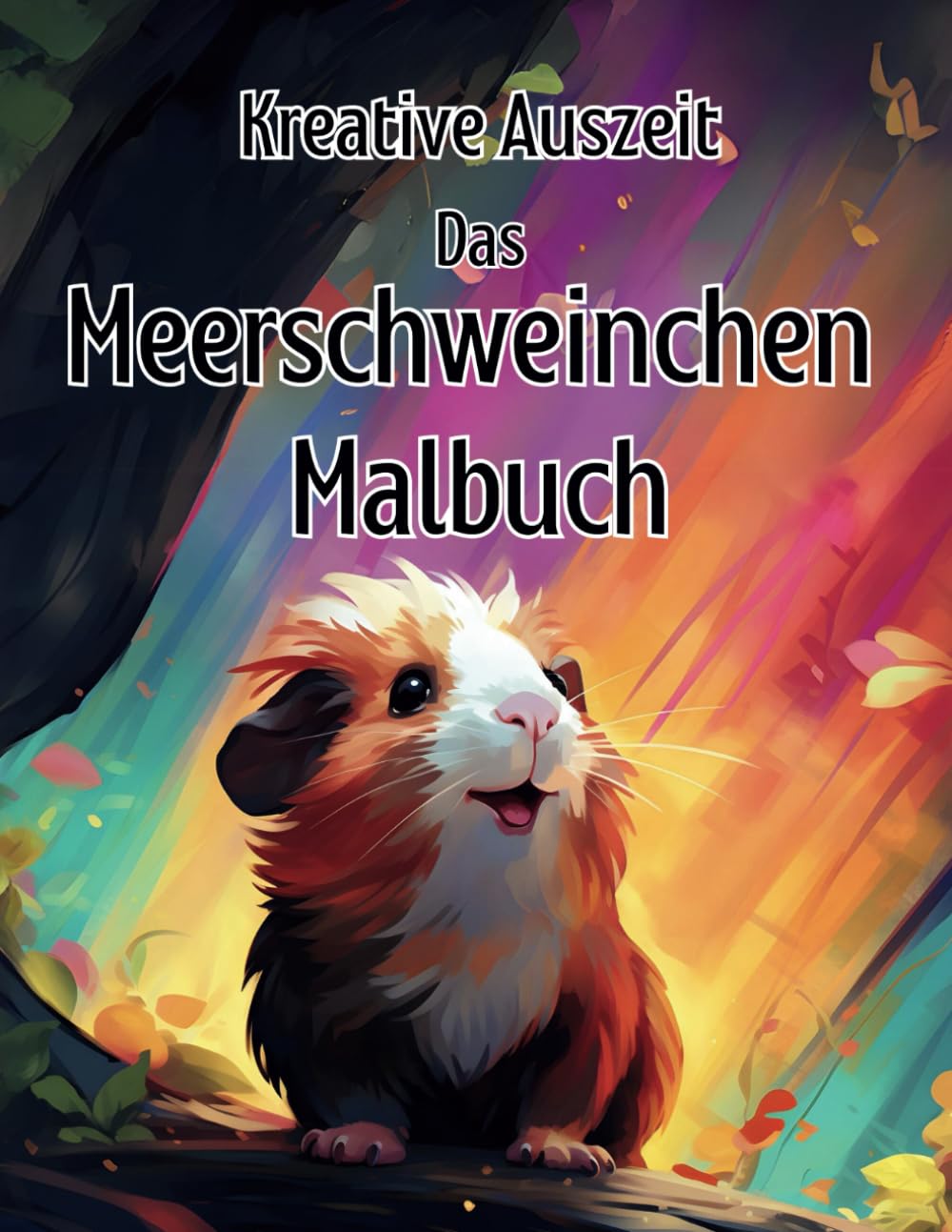 Kreative Auszeit: Das Meerschweinchen Malbuch: 50 Malvorlagen für Jugendliche und Erwachsene Pets