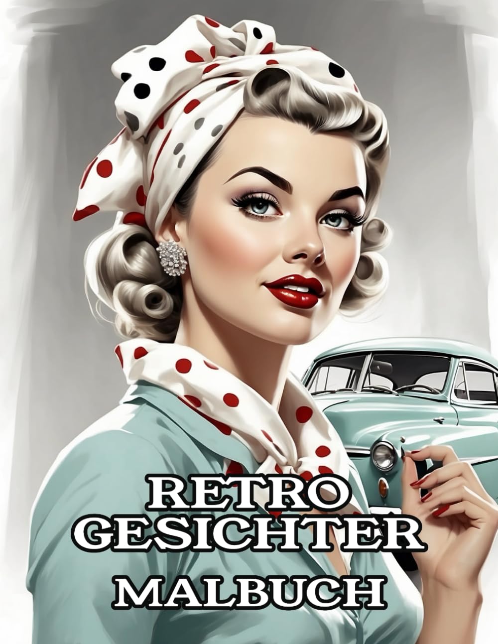 Retro Gesichter Malbuch: Malbuch für Erwachsene mit nostalgischen Retro Vintage Motiven aus verschiedenen Epochen zum kreativen Stressabbau und zur Entspannung Arts & Music