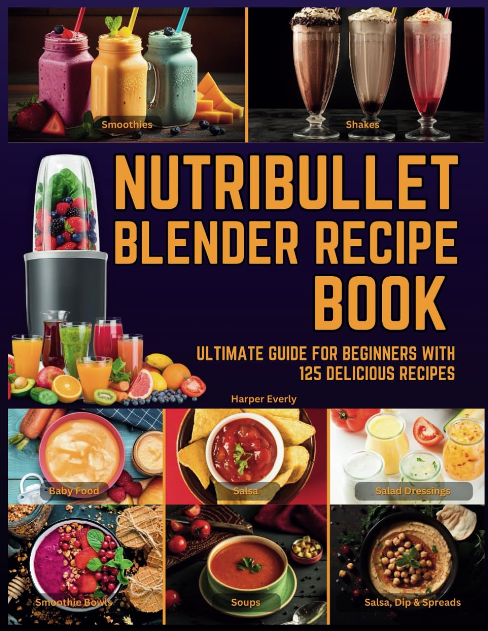 Nutribullet Blender Recipe Book: From Smoothies and Shakes to Soups, Salad Dressings, Salsa, Dips, Spreads, Drinks, and More! Leisure, Home & Garden