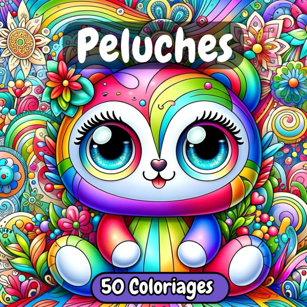 Peluches: Livre de coloriage avec des dessins de peluches, animaux fantastiques mignons Tiptoi & Games