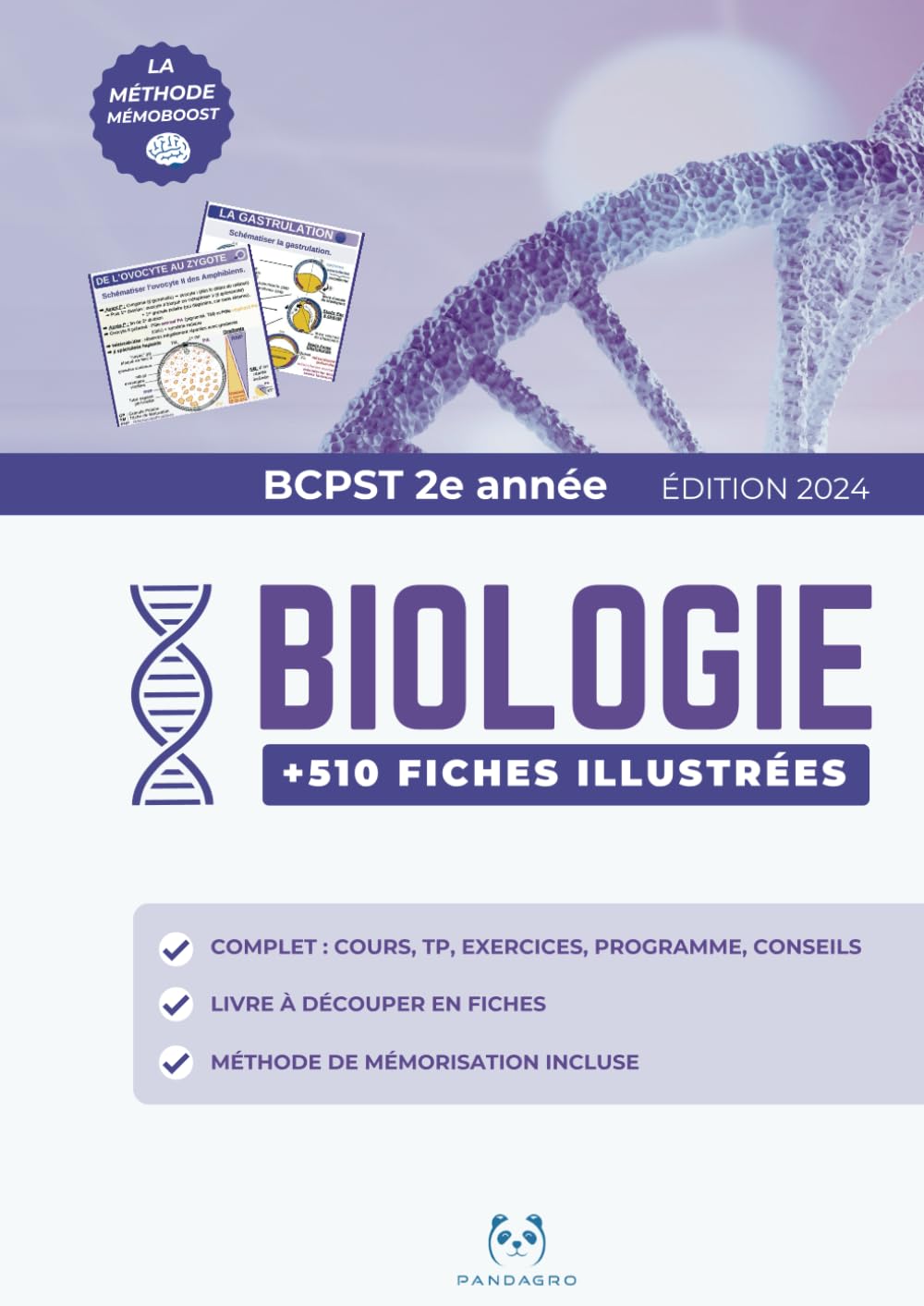 Biologie BCPST 2ème année - MÉMOBOOST™ Pandagro - Nouvelle Edition: Livre découpable à fiches transportables | Complet : Objectif Agro-Véto G2E ENS - Sciences Cognitives - Mémorisation optimisée Professional & Reference Books