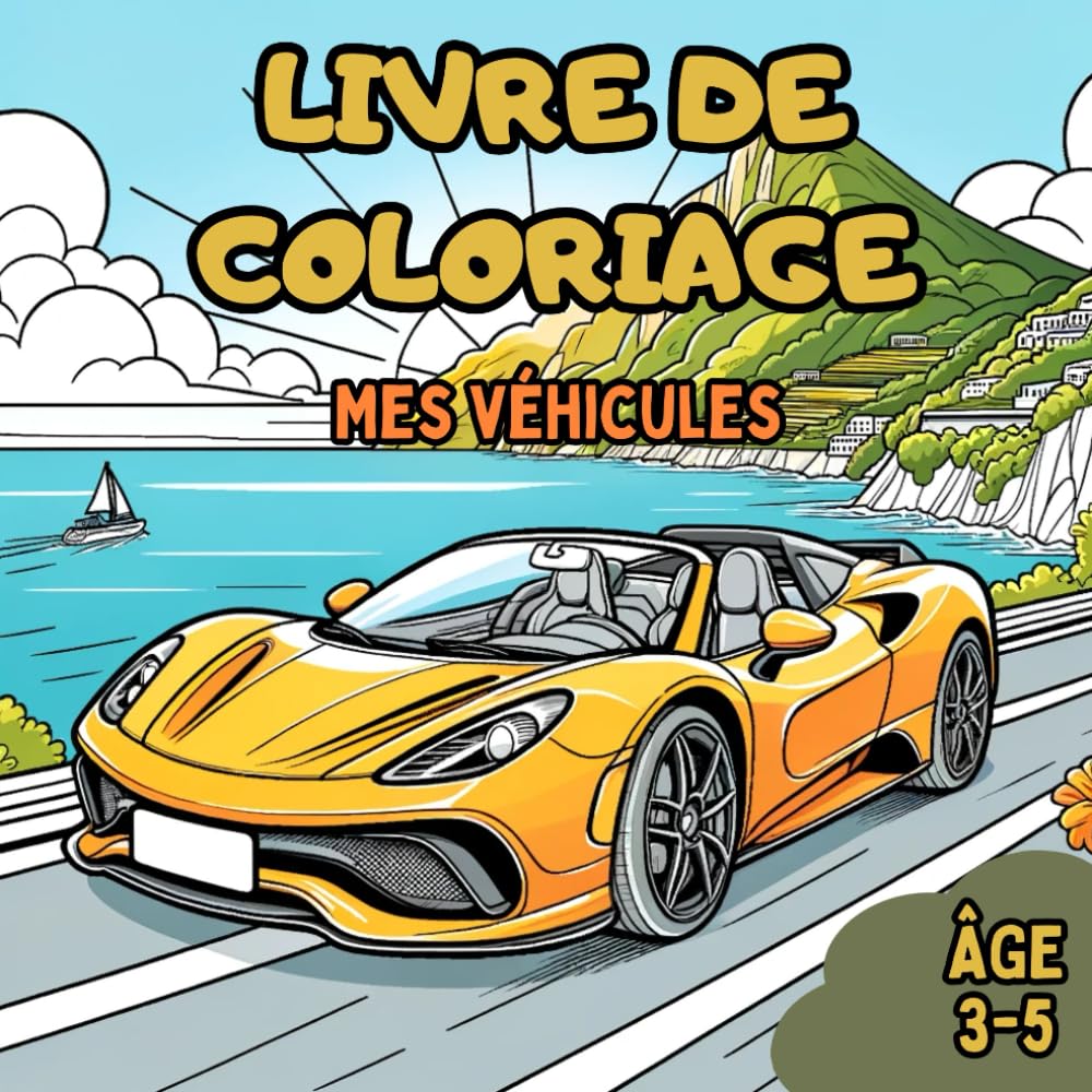 Livre de coloriage: Mes véhicules book