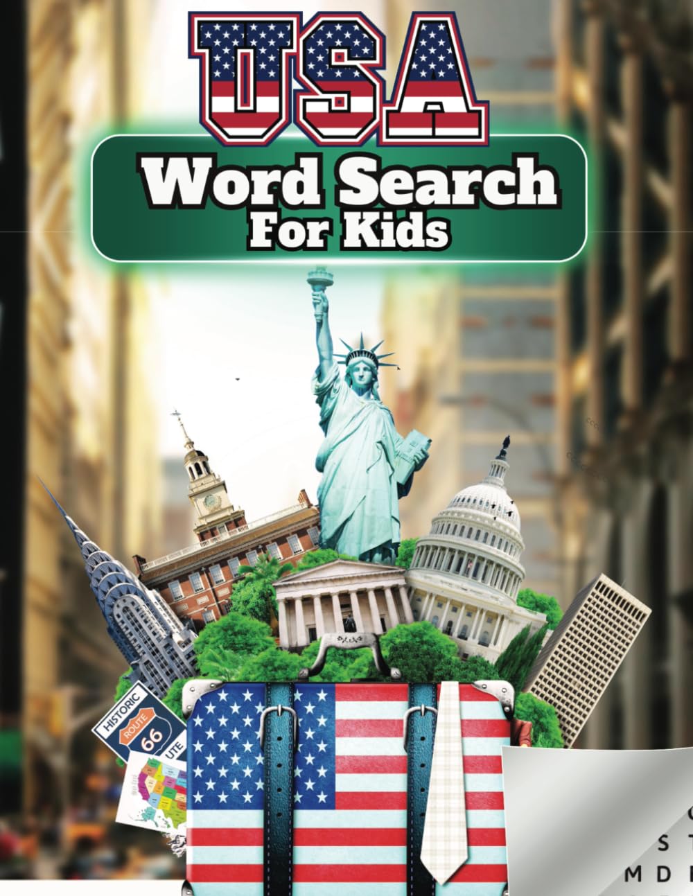 USA Word Search For Kids | Word Search for Kids 8-10 with | Word Search Activity for Kids with US Capitols | United States Word Search with States, ... and Vocabulary | Improve Reading Skills Tiptoi & Games