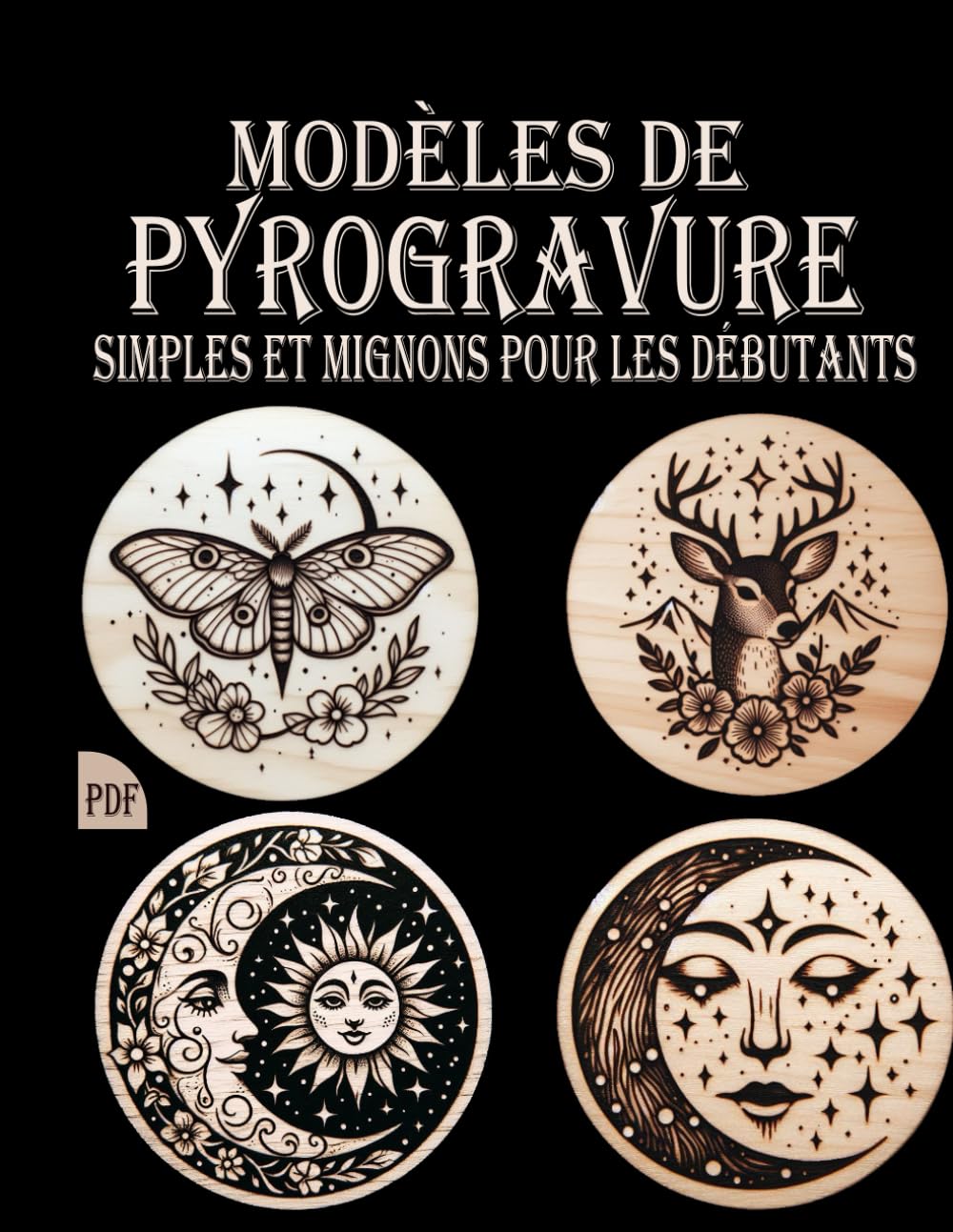 Modèles de pyrogravure: Motifs simples et adorables pour petits ou grands projets, adaptés aux débutants book