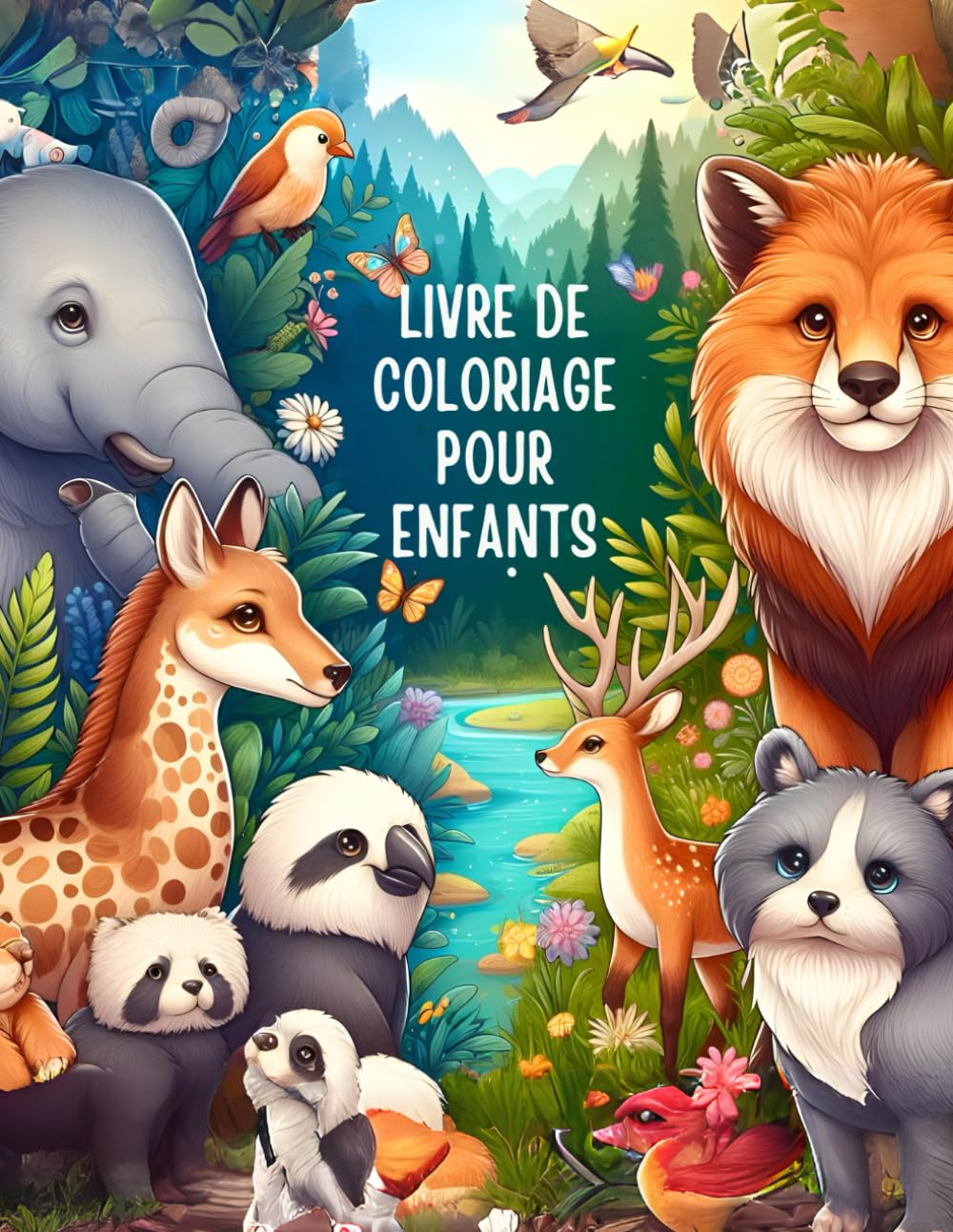 Un livre de coloriage amusant et éducatif sur les animaux sauvages pour votre enfant: Faits intéressants sur les animaux sauvages | Faits sur les animaux de zoo | Enfants de 4 à 8 ans book