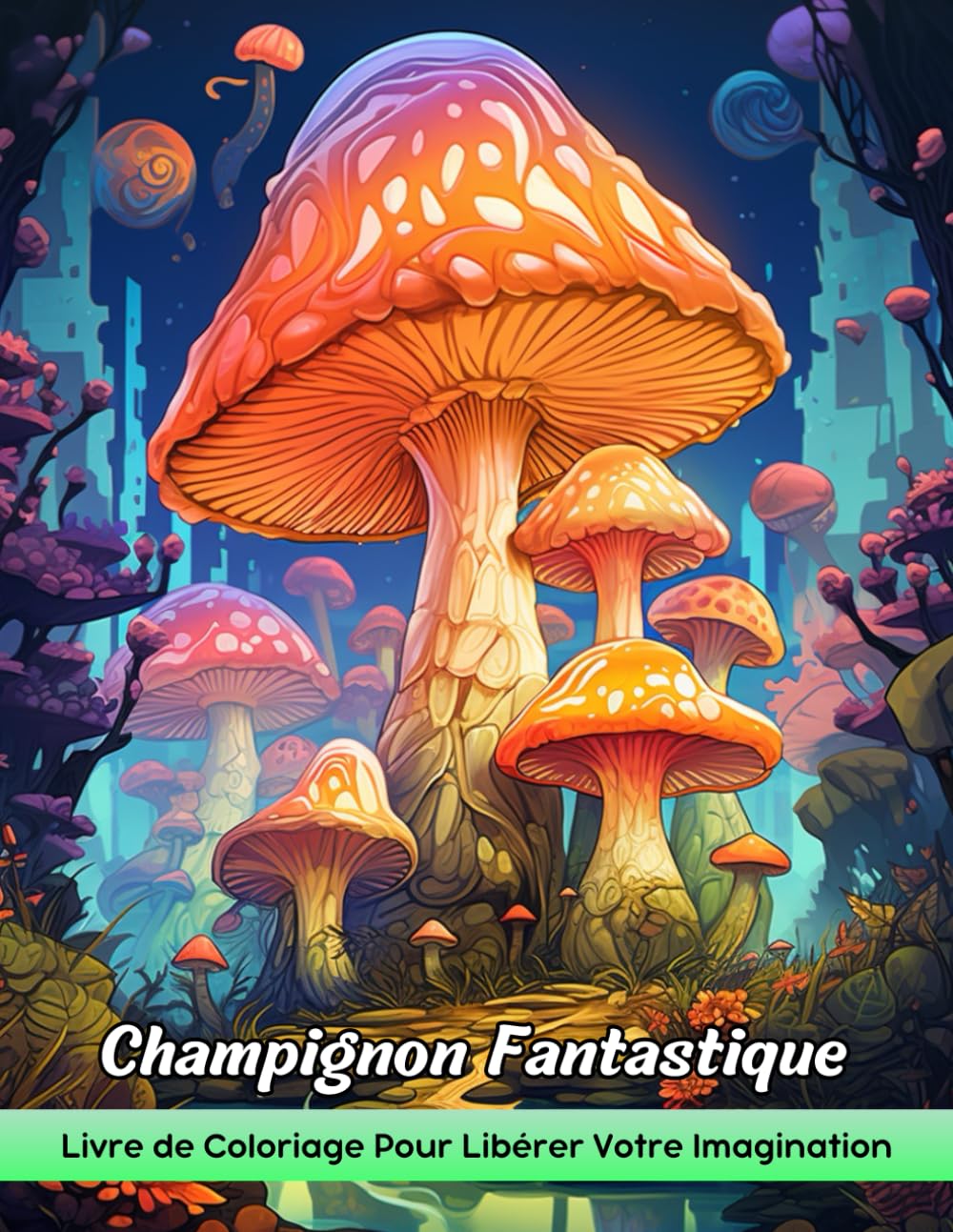 Champignon Fantastique Livre de Coloriage: Coloriage De Champignons Mystiques Fantasia, Designs Fantaisistes Pour La Coloration Magique Medicine