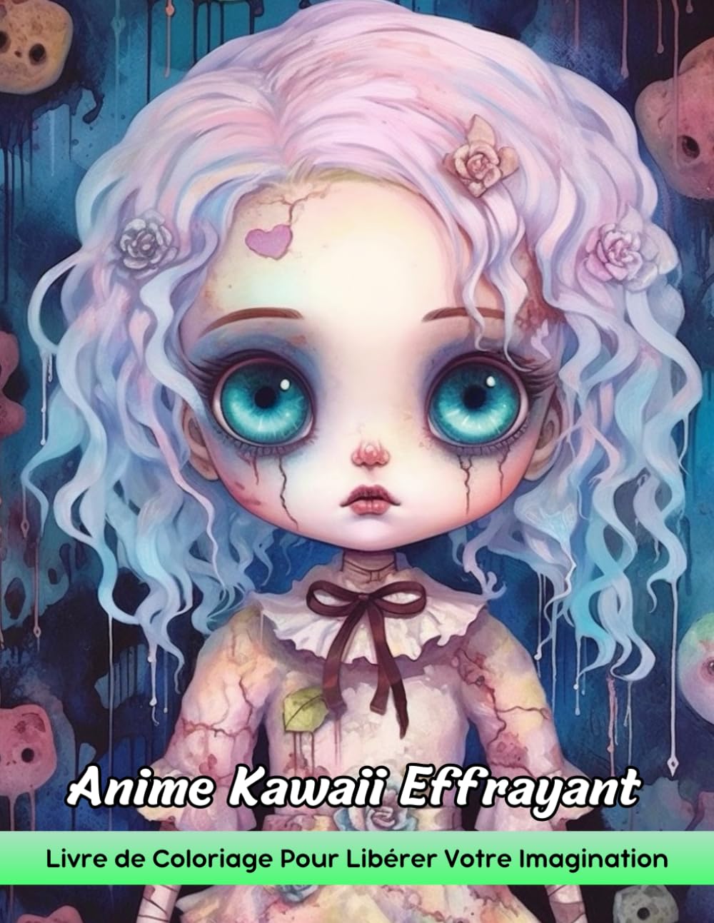 Anime Kawaii Effrayant Livre de Coloriage: Coloriage D'Anime Kawaii Effrayant, Mignon Rencontre Effrayant Dans Des Conceptions Adorables book