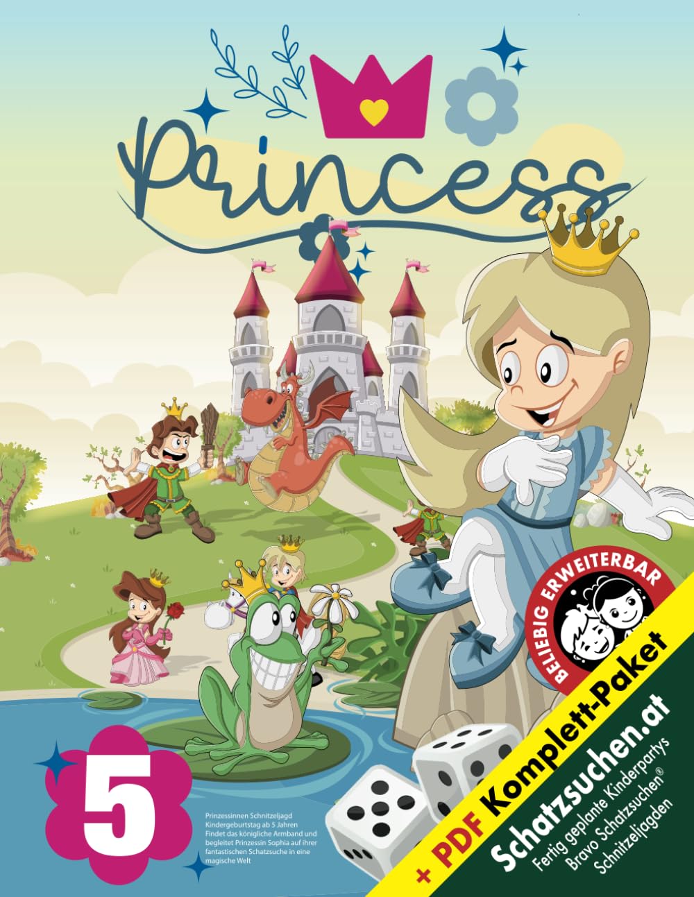 Prinzessinnen Party Schnitzeljagd Schatzsuche Kindergeburtstag Beschäftigung ab 5 Jahren: Findet das königliche Armband und begleitet Prinzessin ... in eine magische Welt (Bravo Schatzsuche) Manga