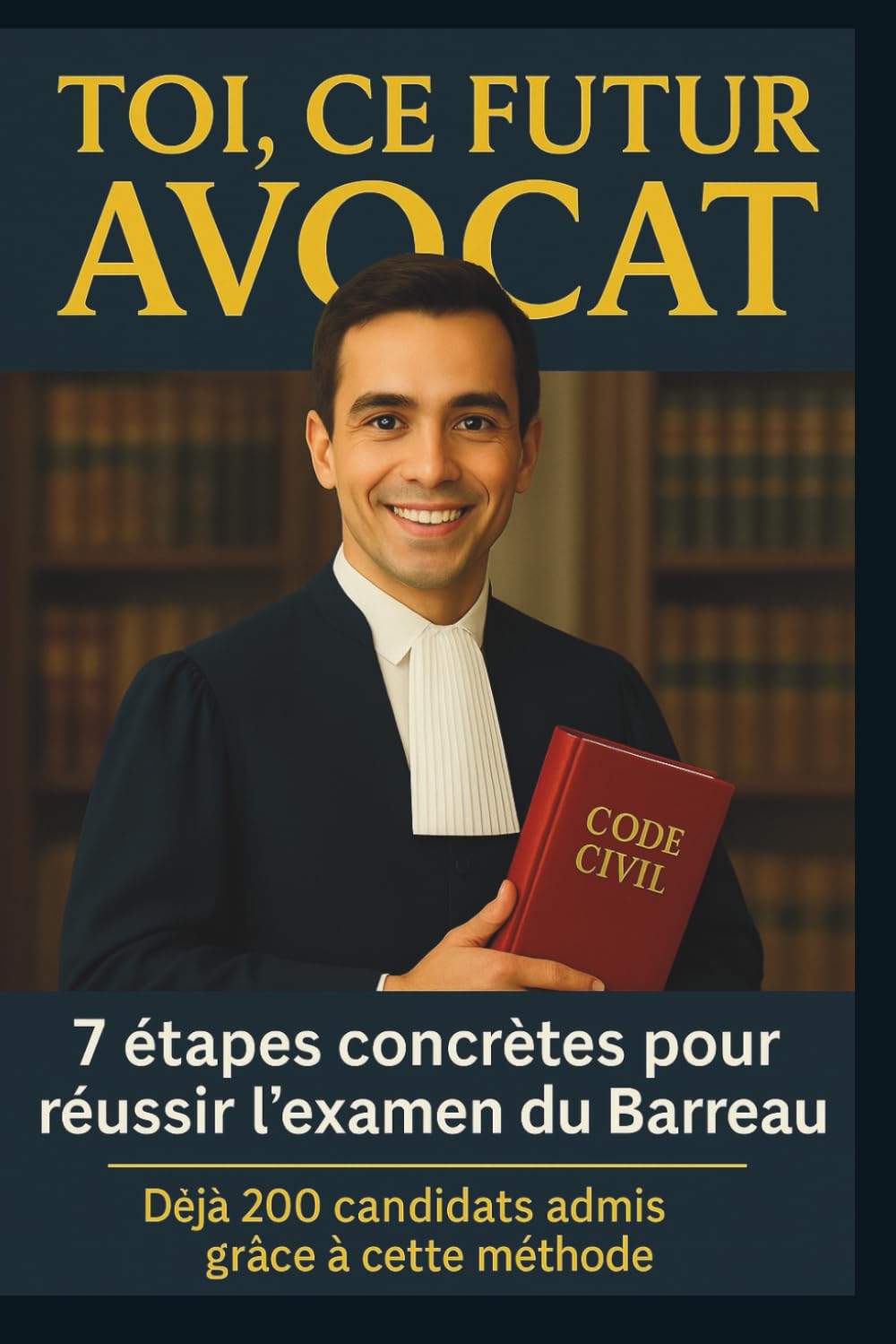 TOI, CE FUTUR AVOCAT: La méthode infaillible en 07 points pour obtenir l'examen d'entrée au CRFPA book