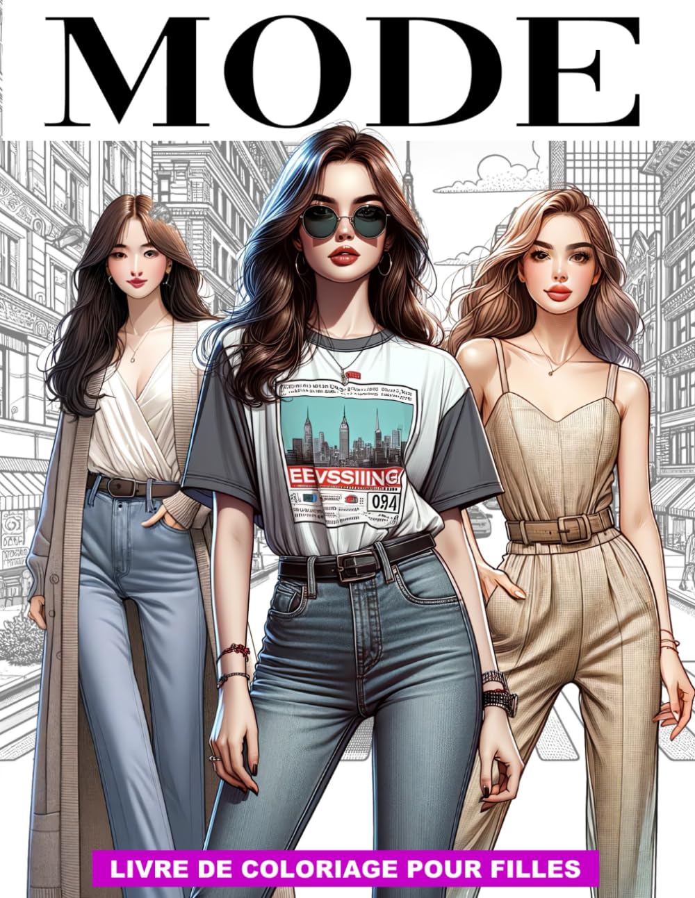 Mode Livre de Coloriage pour Filles: 50 Dessins de Filles Fashion pour Explorer les Styles et les Tendances - Relaxation et Créativité pour les ... et Femmes de Tous Âges Qui Aiment la Mode book