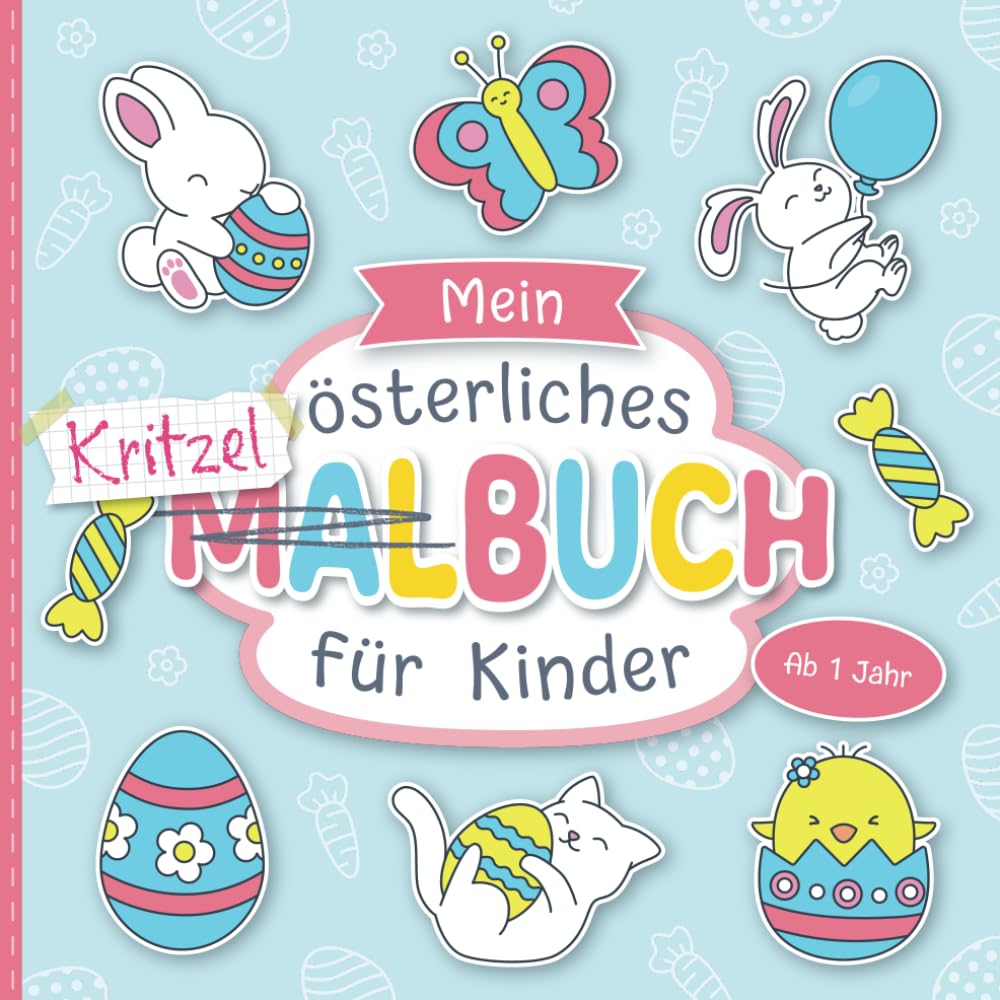 Malbuch ab 1 Jahr: Große Ostermotive zum Ausmalen für Kleinkinder | Förderung der Kreativität und Motorik Photography