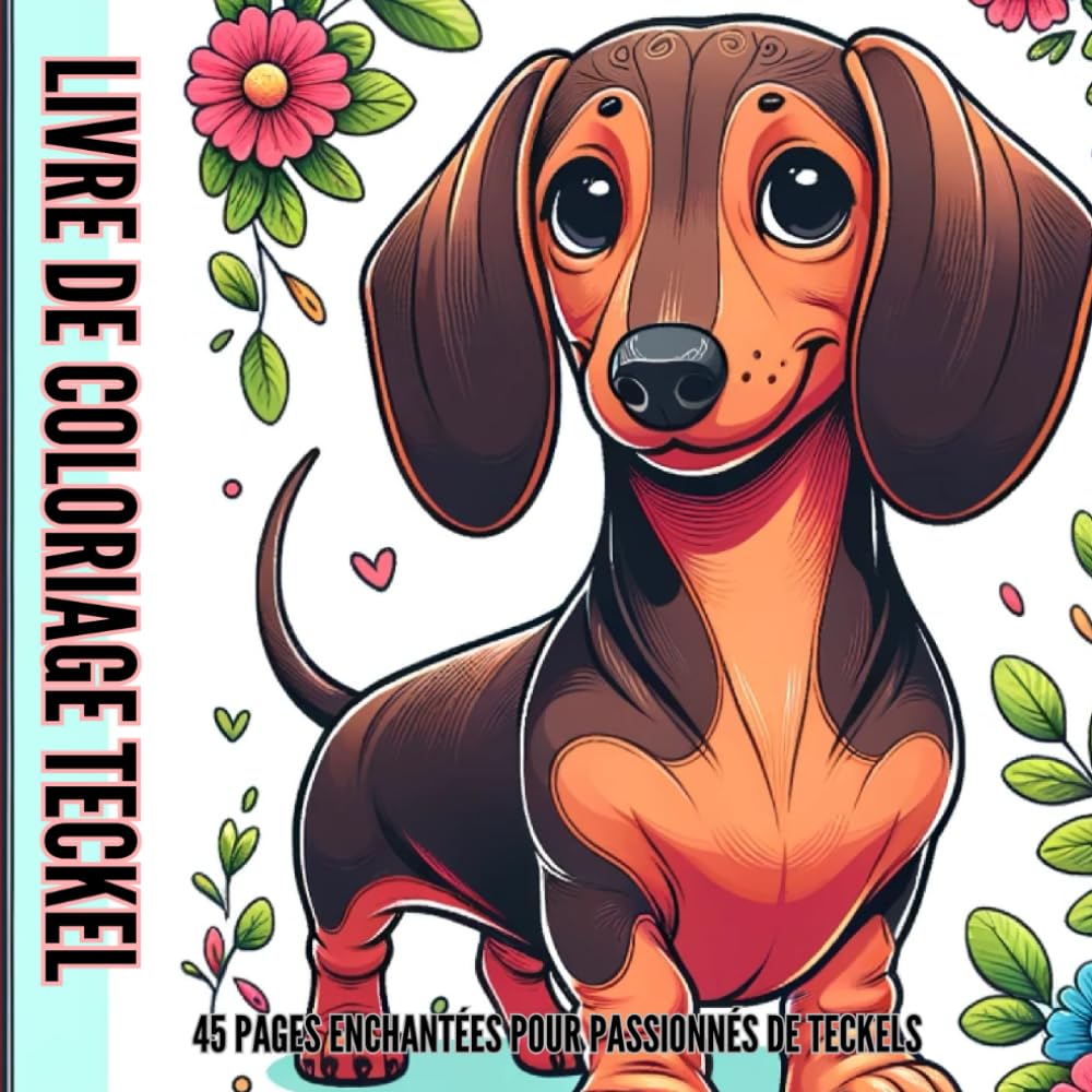 Teckel Livre de Coloriage Magique: 45 Pages Enchantées pour Passionnés de Teckels |: Détente et Plaisir pour Tous, enfants et adultes. Idéal Cadeau pour Amoureux des Chiens book