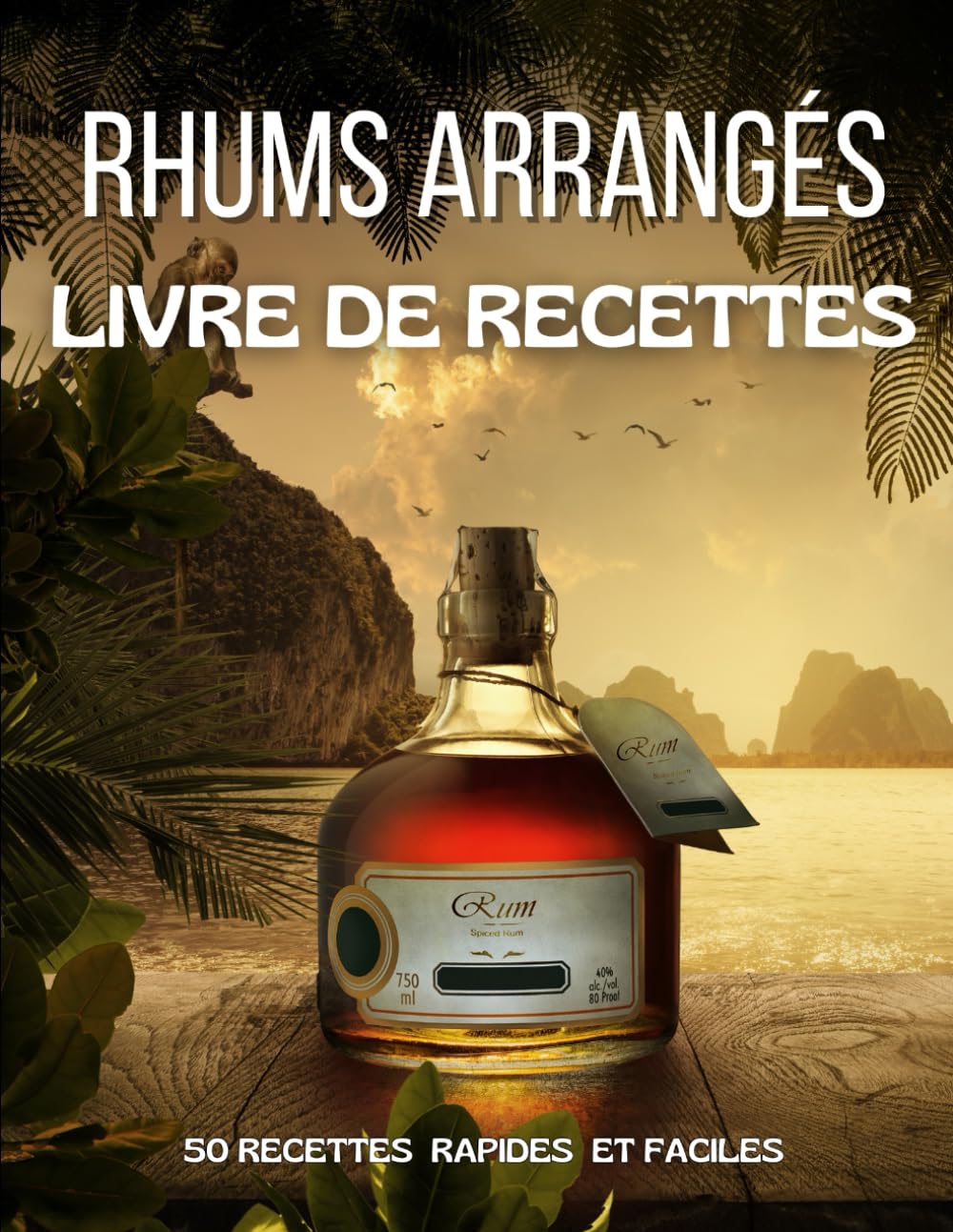 Livre de Recettes Rhums Arrangés: 50 Cocktails à Base de Rhum Rapides et Faciles book