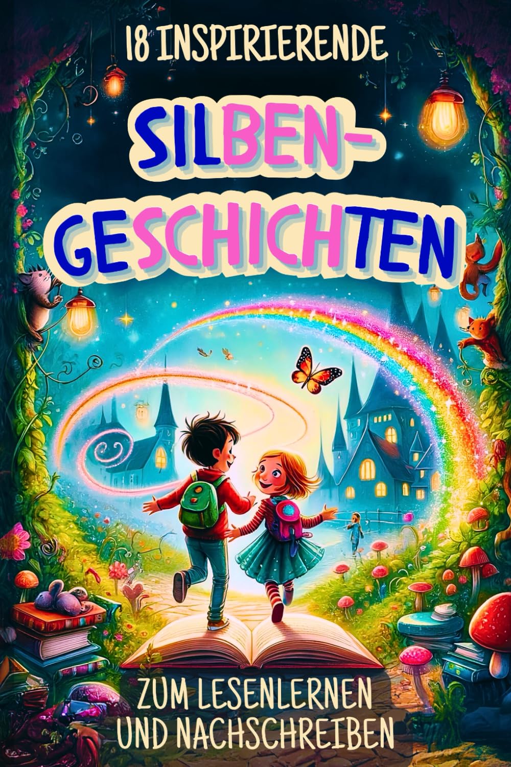 18 Inspirierende Silbengeschichten zum Lesenlernen und Nachschreiben: Erstlesebuch für die 1. Klasse mit farbiger Silbenmarkierung Study Guides