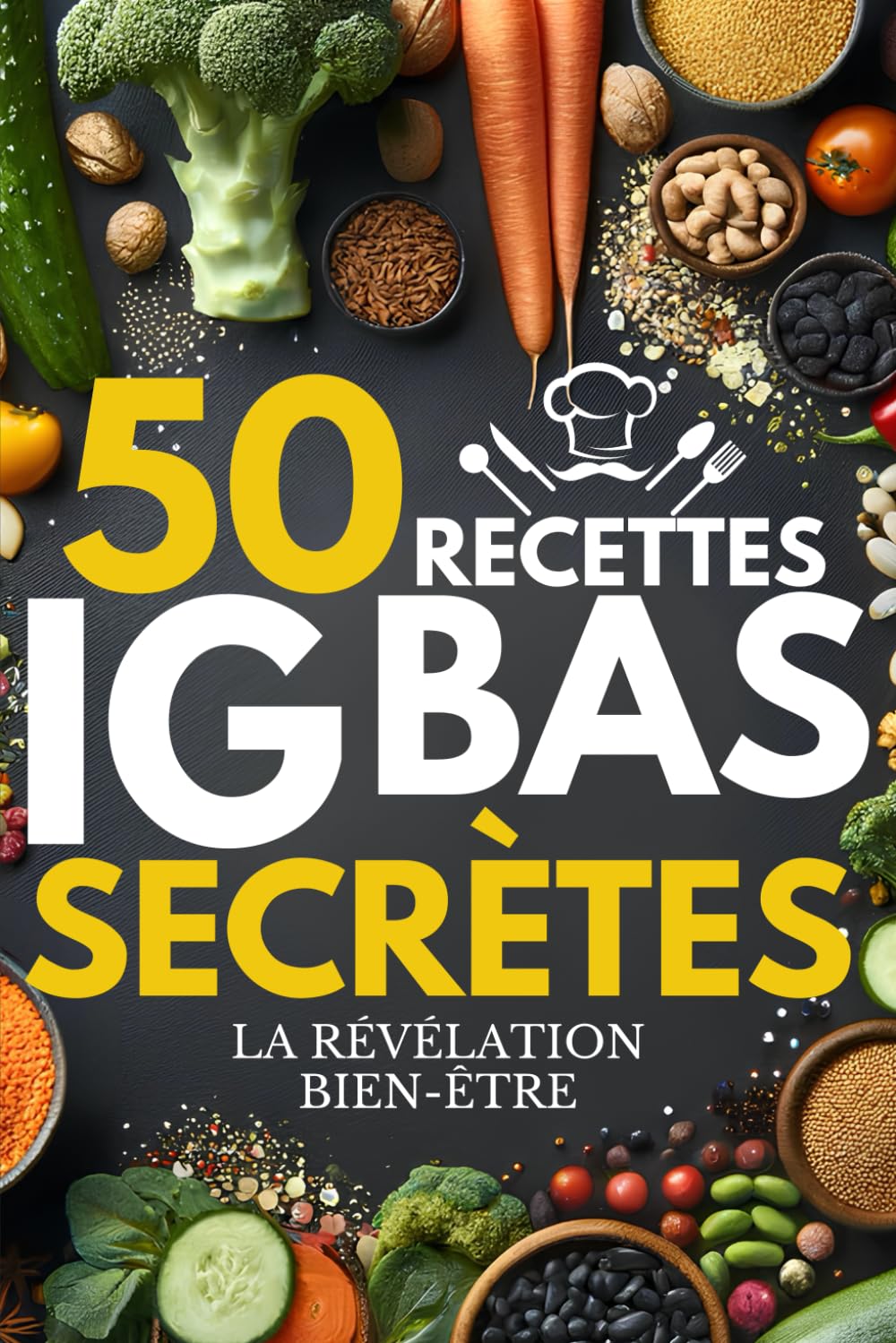 50 recettes IG Bas bien-être secrètes: Un livre de cuisine méconnu - Des plats délicieux, faciles, rapides à faire au quotidien pour une meilleure santé Health, Nutrition & Fitness