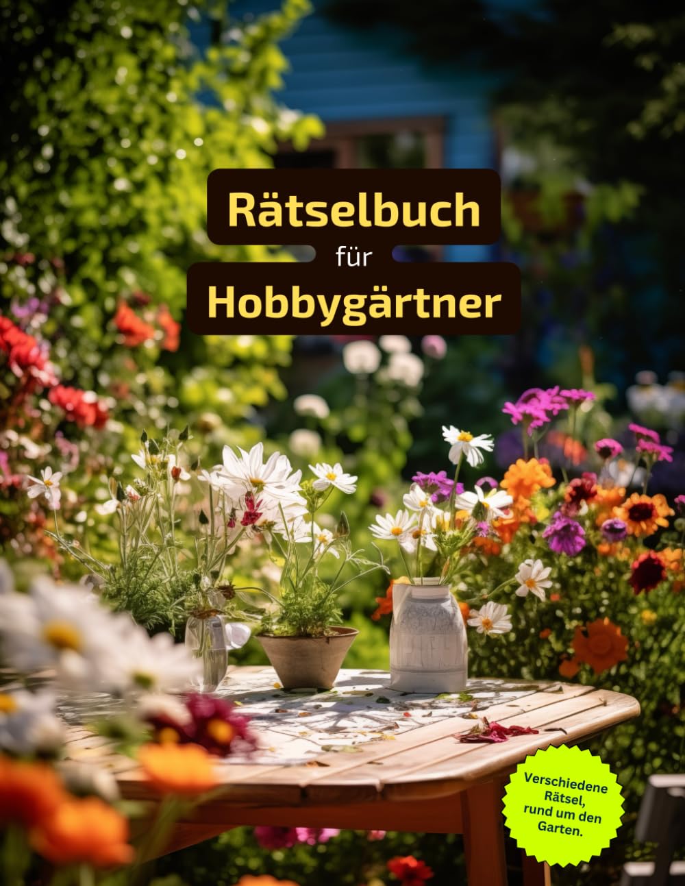 Ein Kreuzworträtsel-Buch für Hobbygärtner mit vielen Begriffen rund um Pflanzen und Blumen.: Rätsel und Knobelei in einem Kreuzworträtselheft für Hobbygärtner. Leisure & Fun