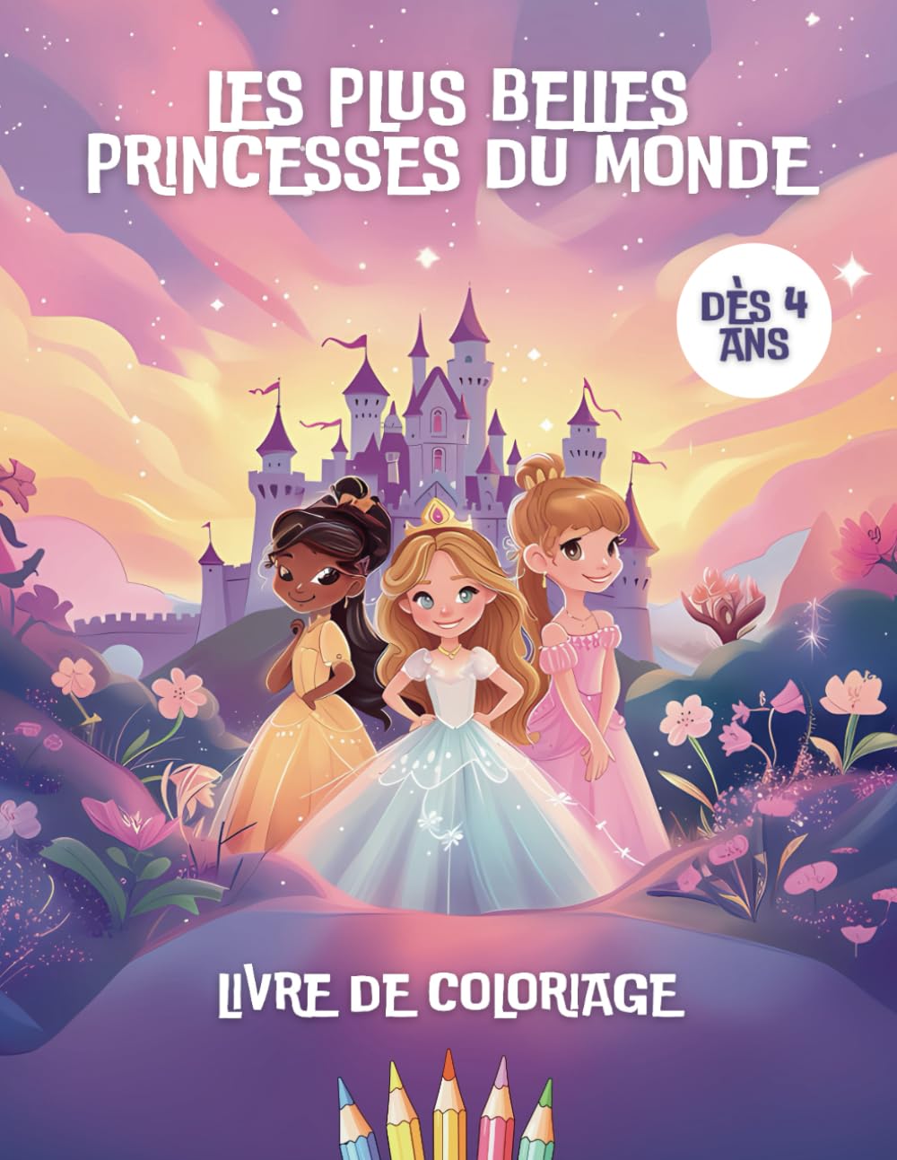 Les plus belles princesses du monde: Livre de coloriage - 50 pages à colorier - Dès 4 ans - Un cadeau original et mignon pour petites filles - Livre d'activités princesses à colorier Fairy Tales & Legends