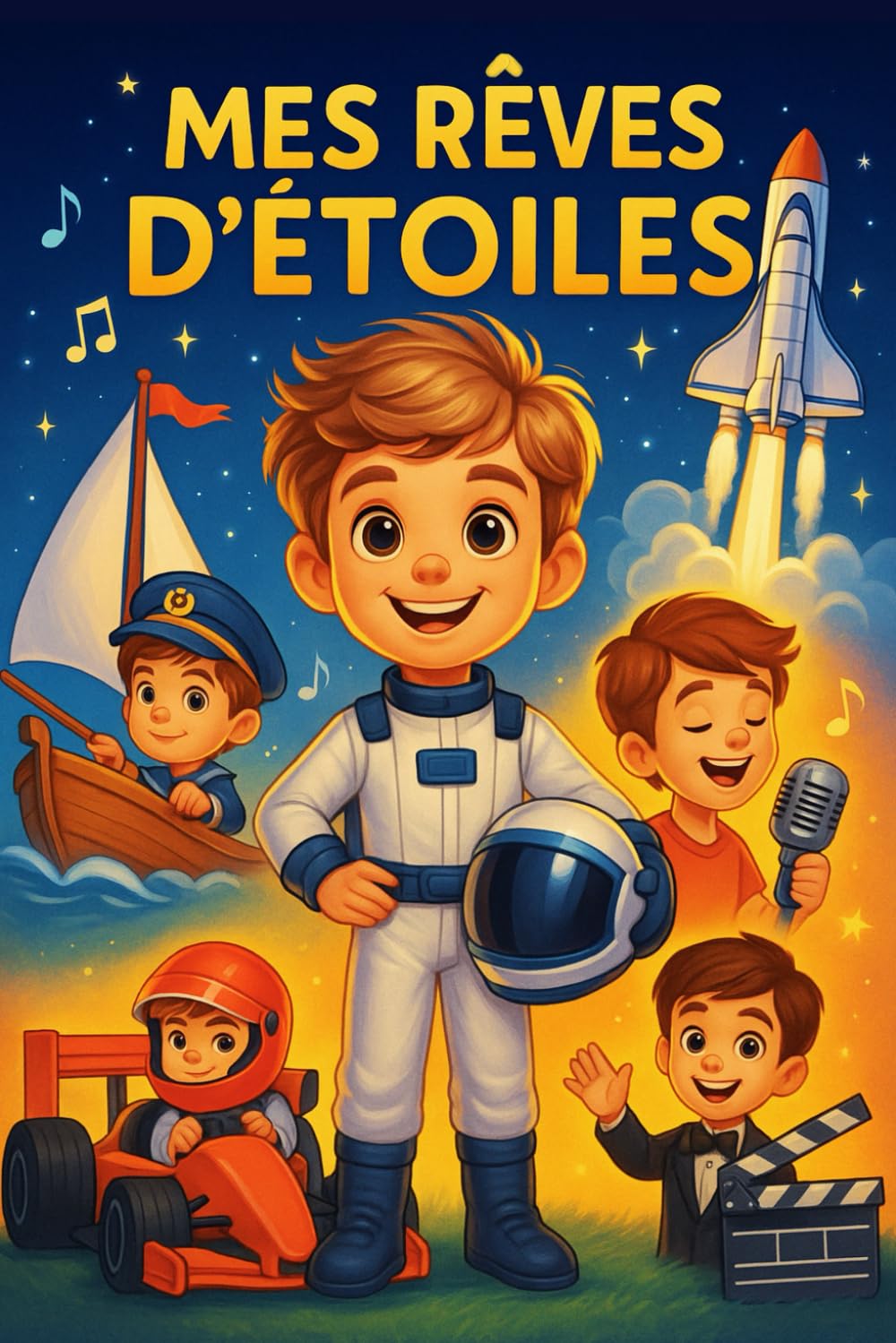 Mes Rêves d'Étoiles - Le Garçon Extraordinaire - Livre Enfant: 5 aventures captivantes sur la confiance en soi, le courage et l'amitié + coloriage book