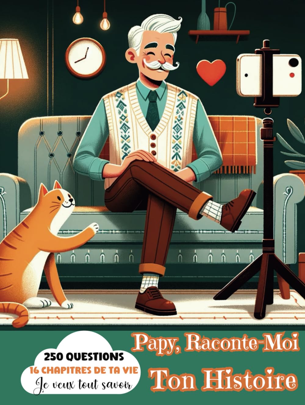 Le Grand livre de Mémoire familiale - Papy raconte-moi ton Histoire - 250 Questions sur ta vie, tes souvenirs, notre famille - Ton enfance, ton adolescence, tes croyances, tes passions, tes rêves book